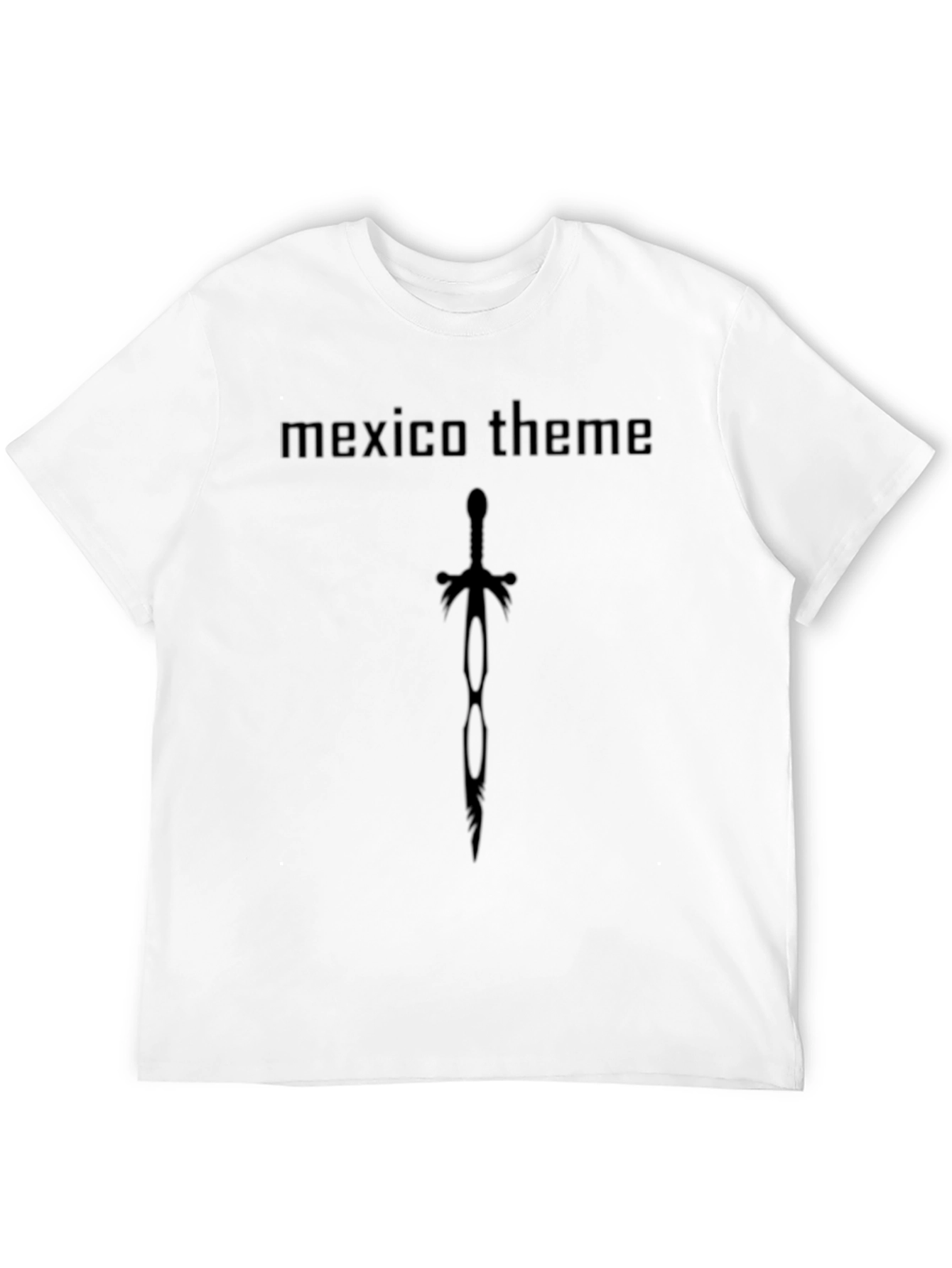 Black Mexico Theme Sword Graphic Tee - Mens Black view 12