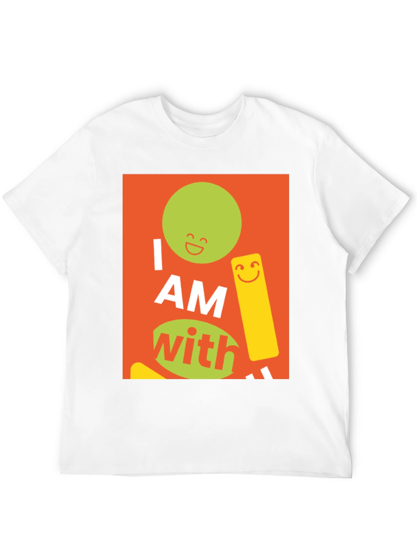 Black I AM With Smiley Graphic Tee view 12