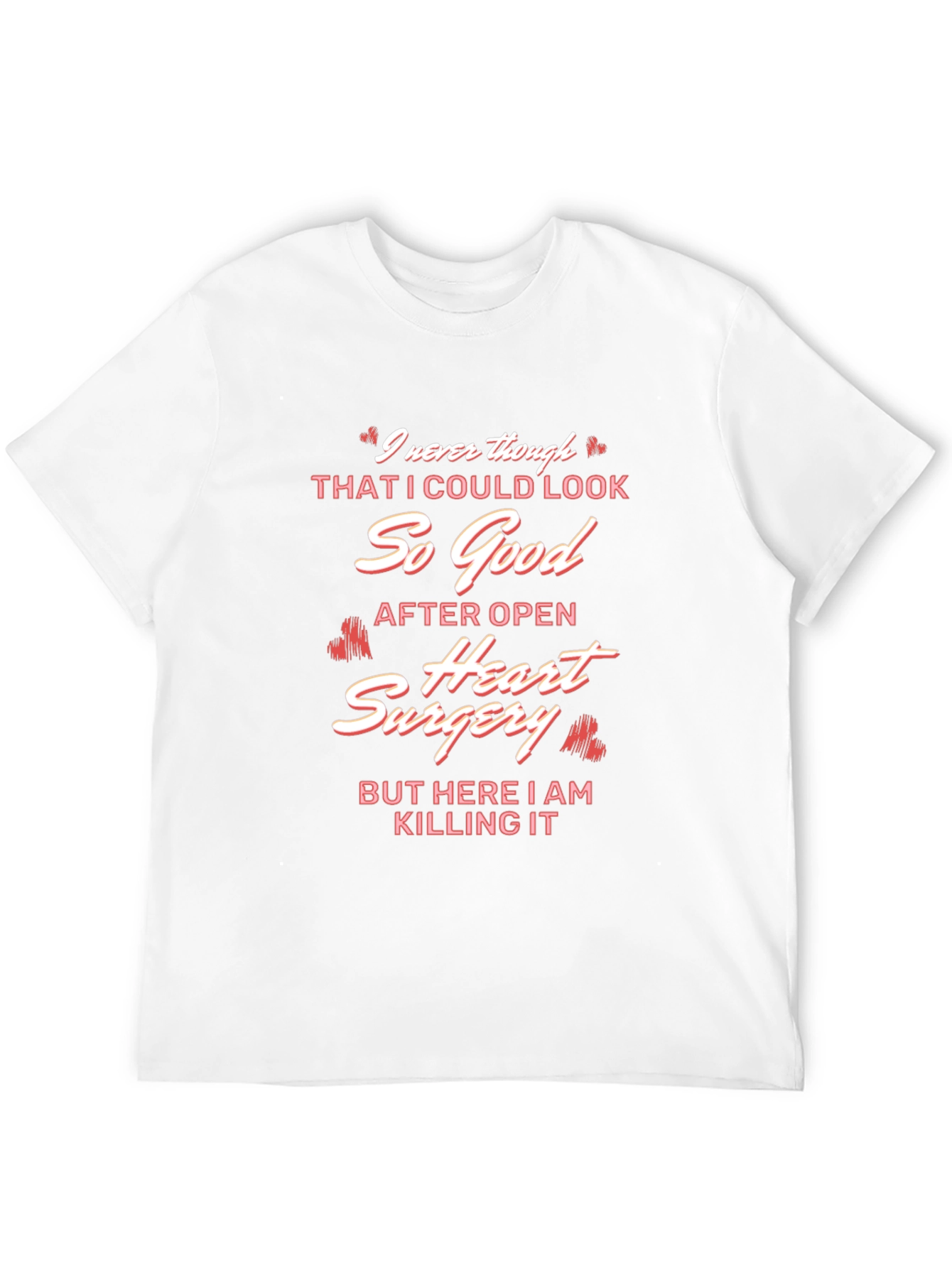 Black Open Heart Surgery Recovery T-Shirt view 12