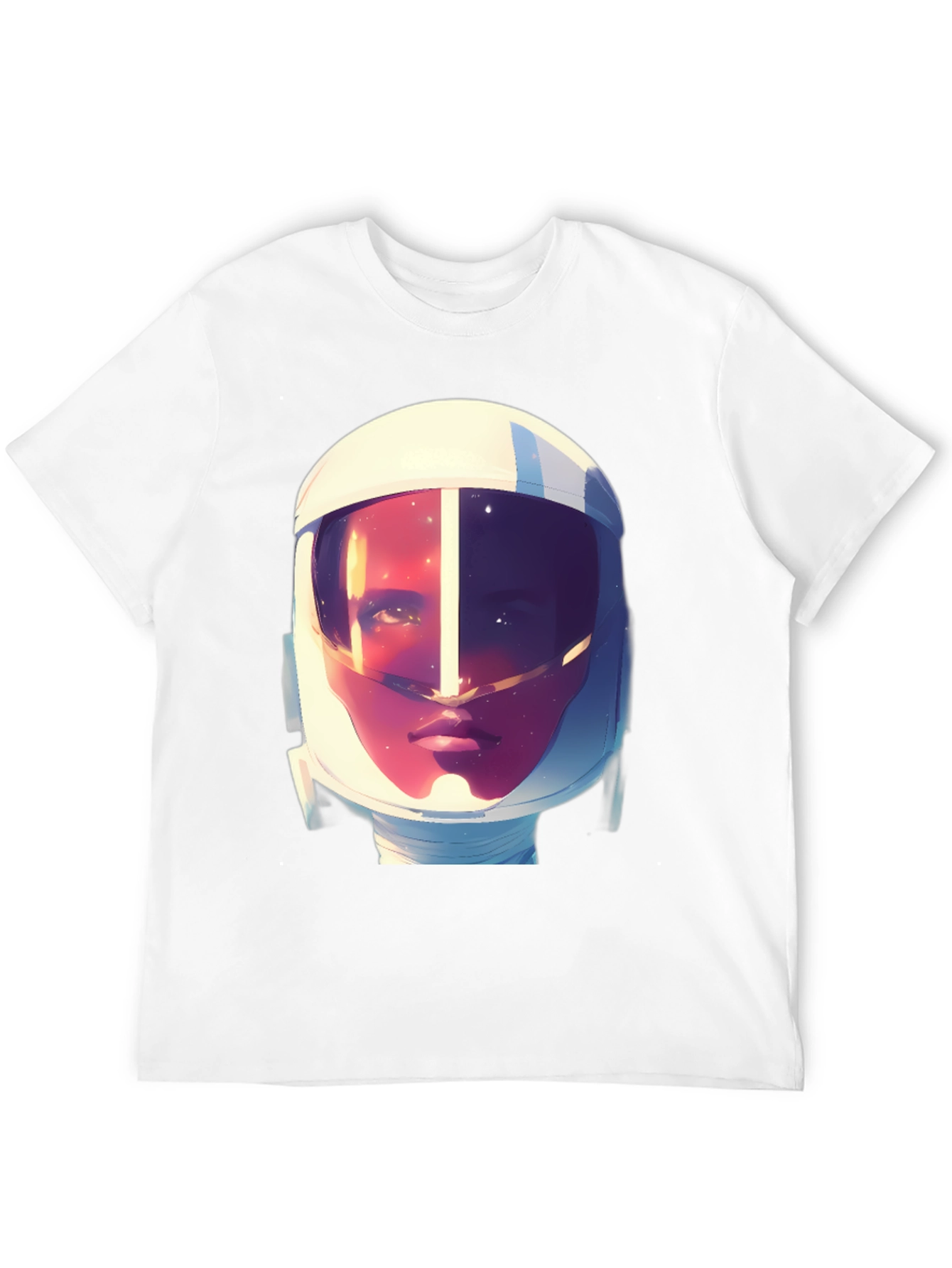 Black Astronaut Graphic Print Tee - Stylish Crew Neck T-Shirt view 12
