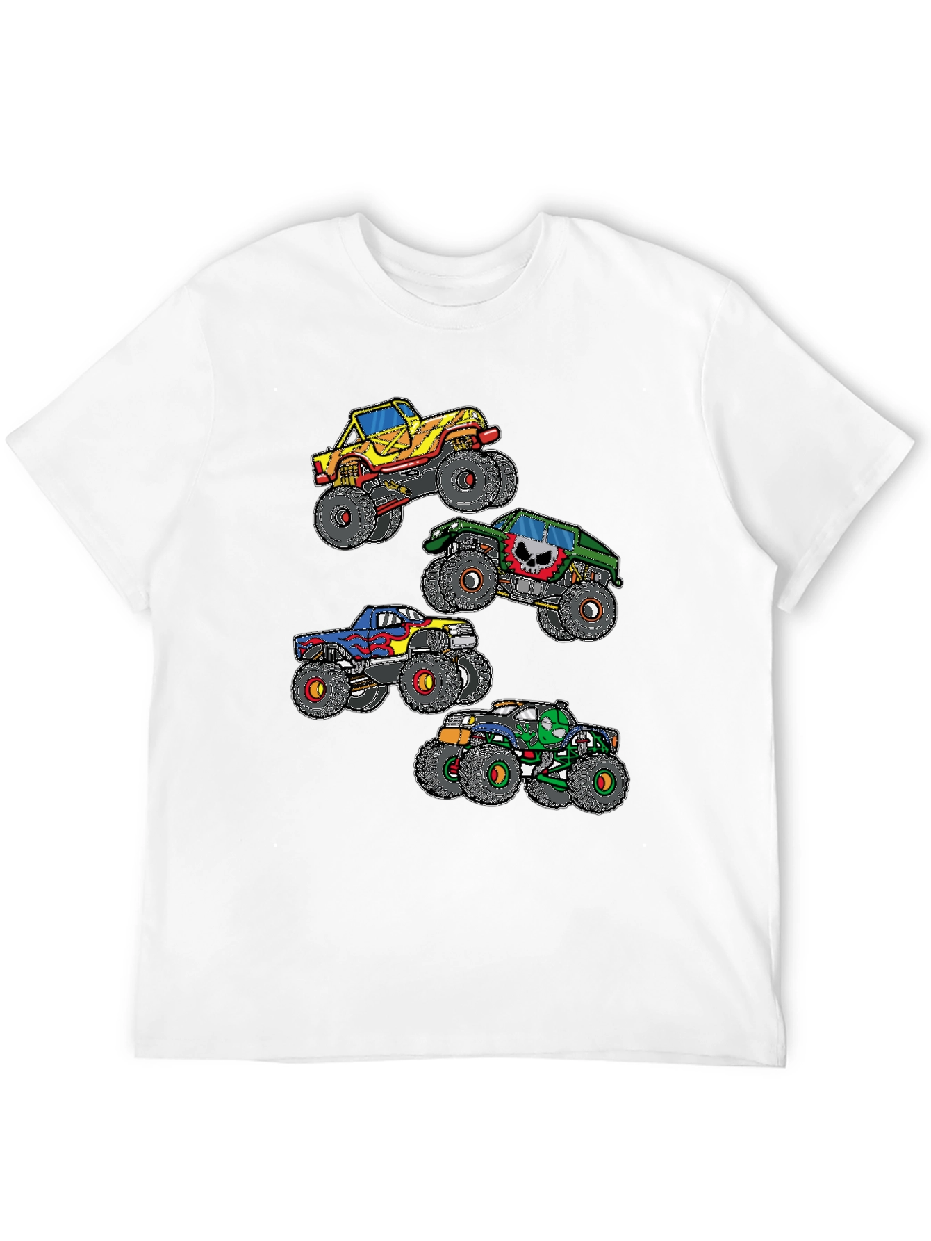 Black Monster Truck Graphic Black T-Shirt view 12