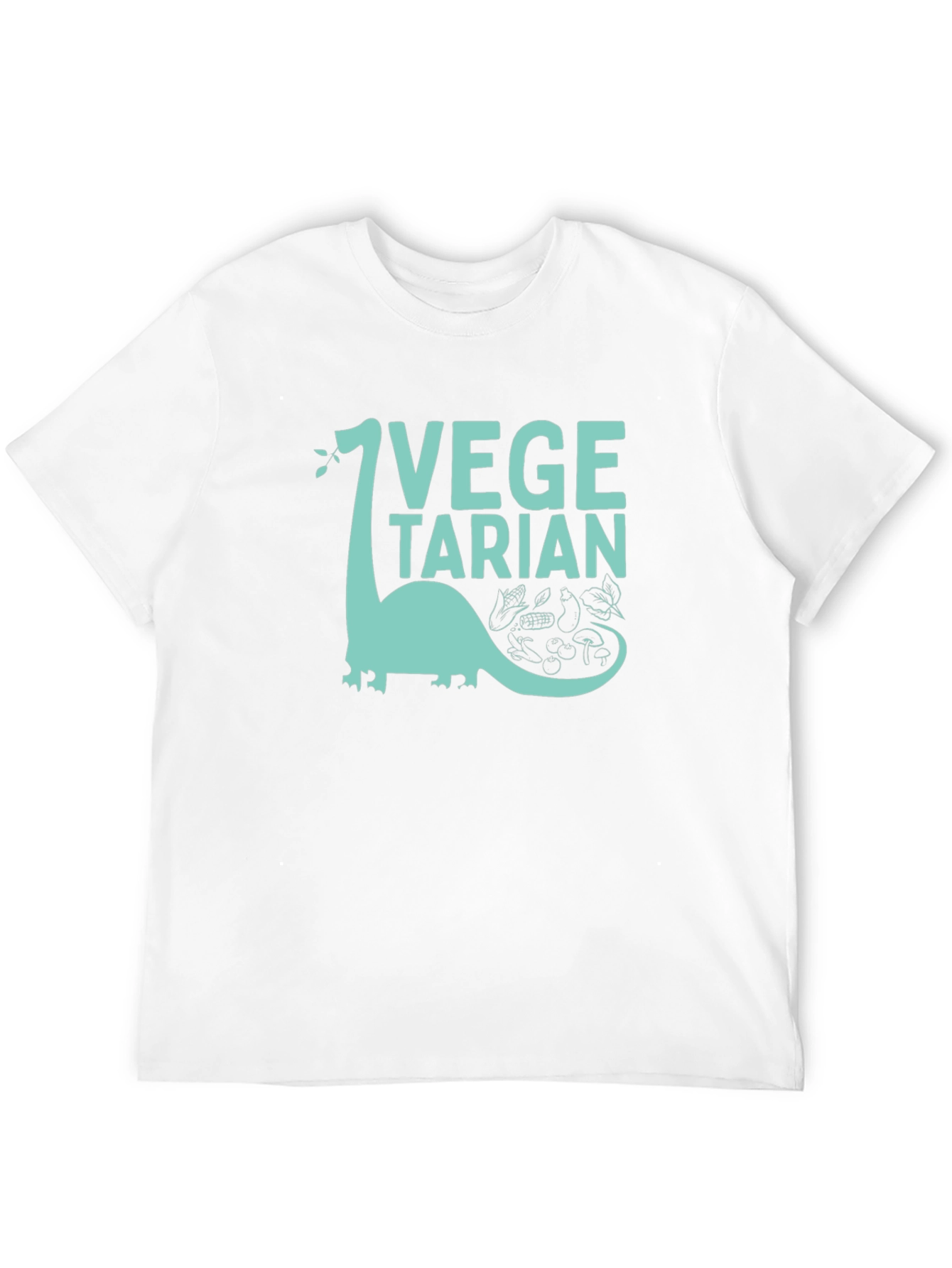 Black Vegetarian Dinosaur Graphic Tee view 12