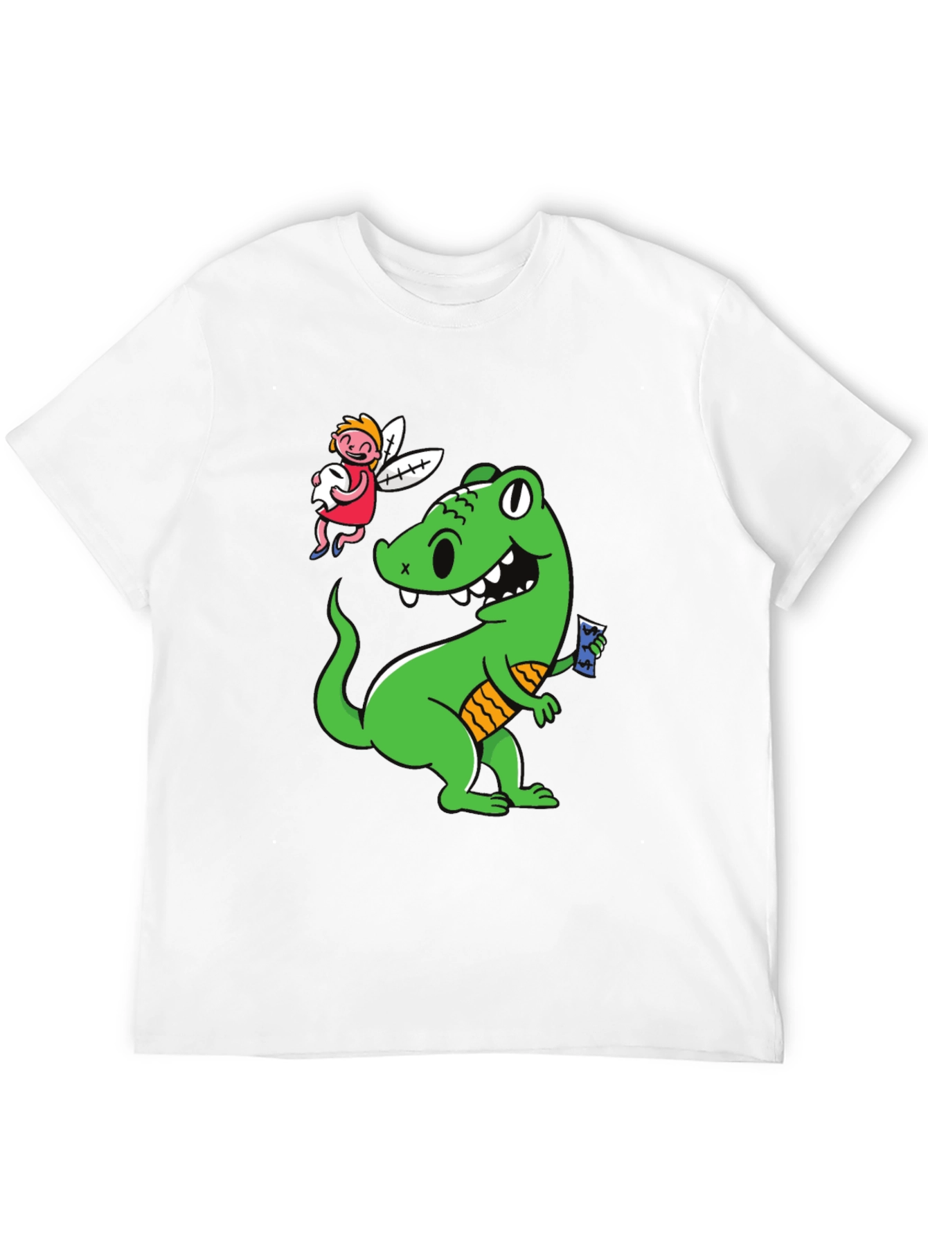 Black Dino & Tooth Fairy Graphic Tee view 12