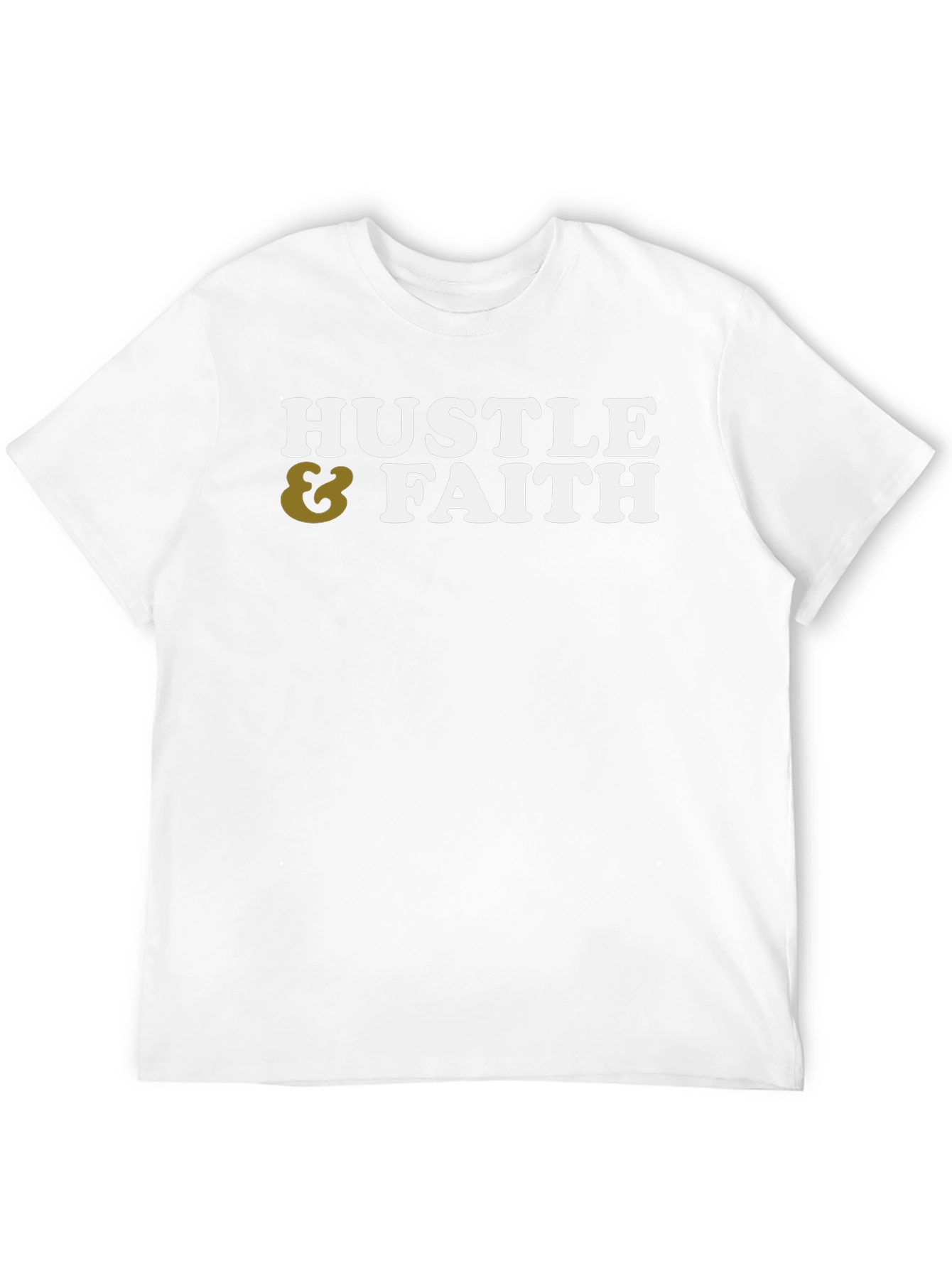 Black Hustle & Faith Graphic Tee - Casual Cotton T-Shirt view 12