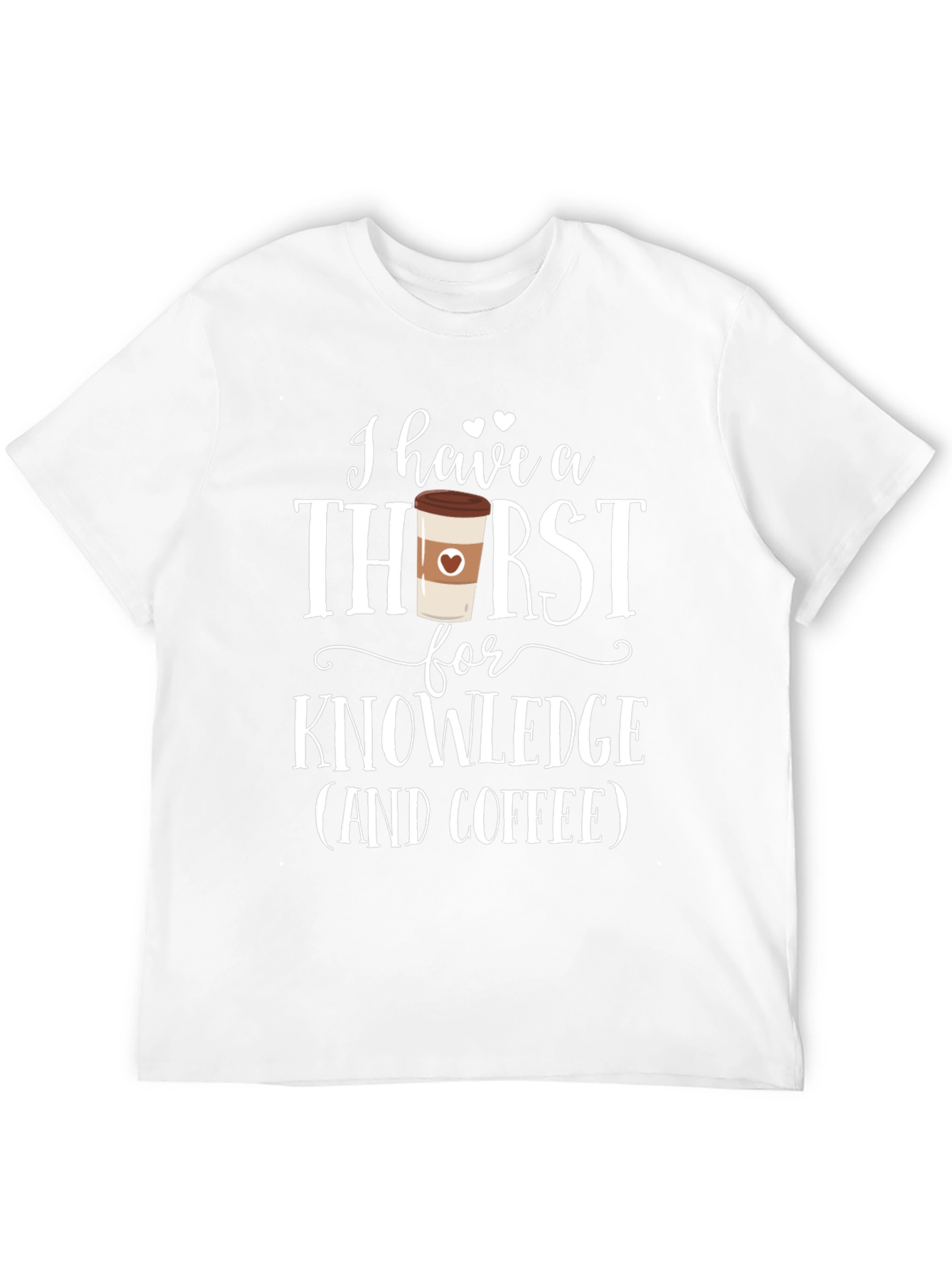 Black I Have A Thirst For Knowledge Coffee Lover T-Shirt view 12