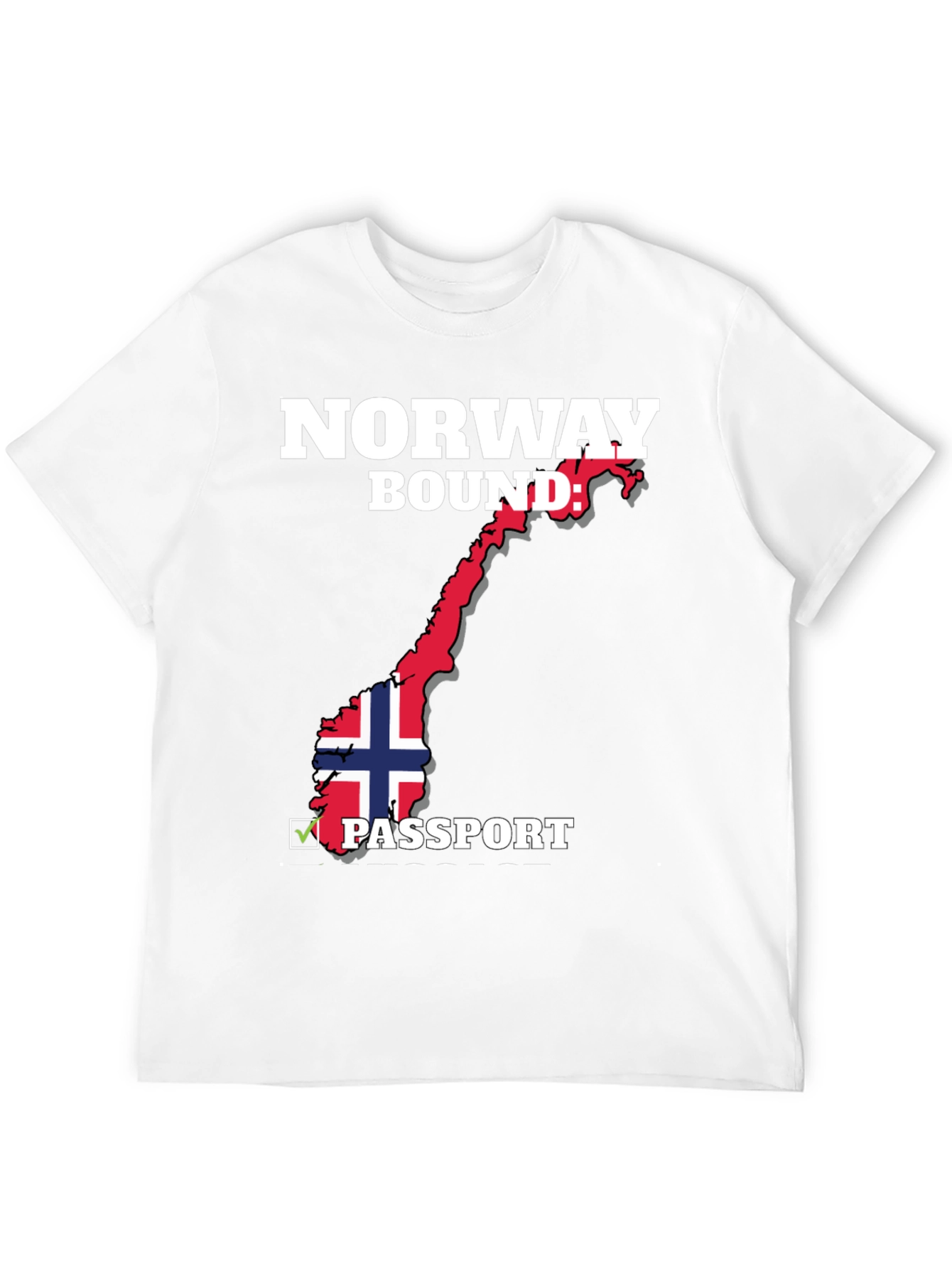 Norway Bound Passport T-Shirt - Black - 12