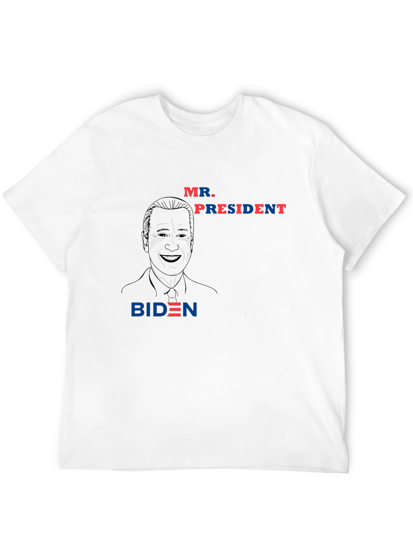 Black Mr. President Biden Graphic Tee - Black Crewneck T-Shirt view 12