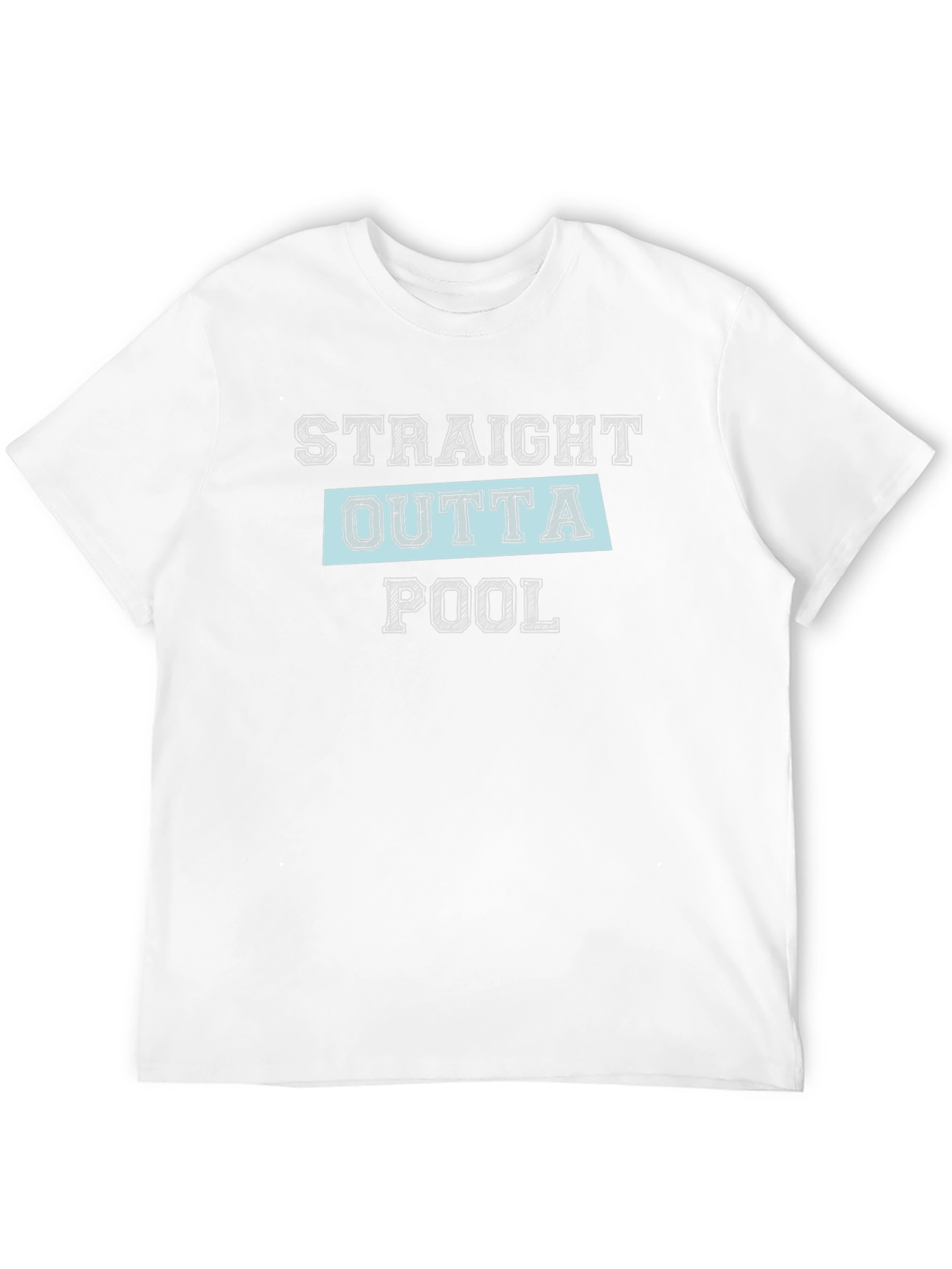 Black Straight Outta Pool Black Graphic Tee view 12