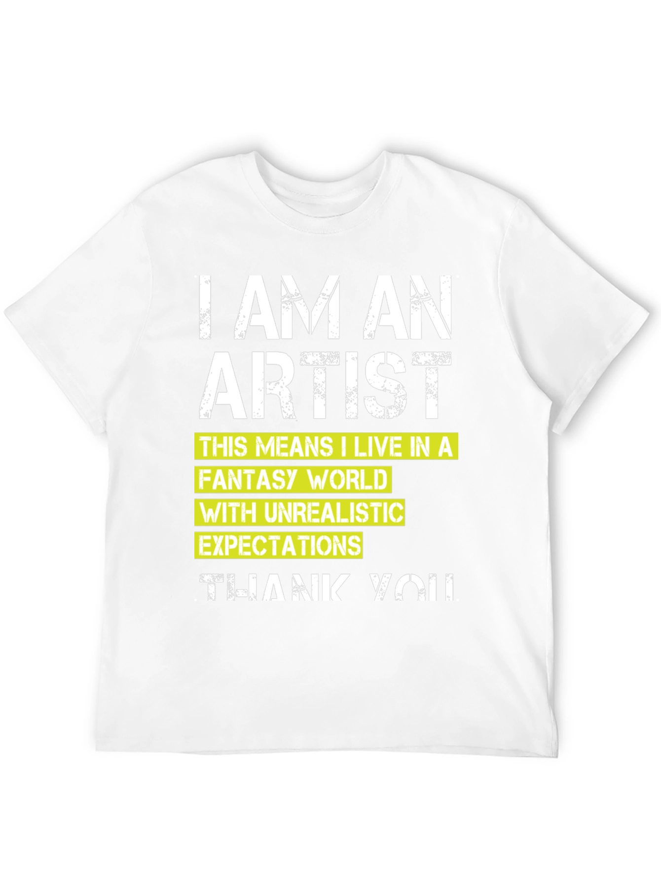 Black I am an Artist T-Shirt view 12