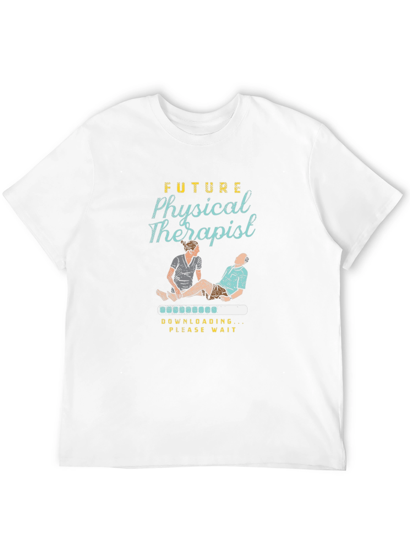 Black Future Physical Therapist Novelty T-Shirt view 12
