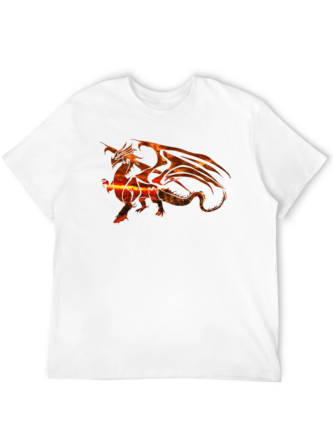 Black Fiery Dragon Graphic Tee - Black view 12