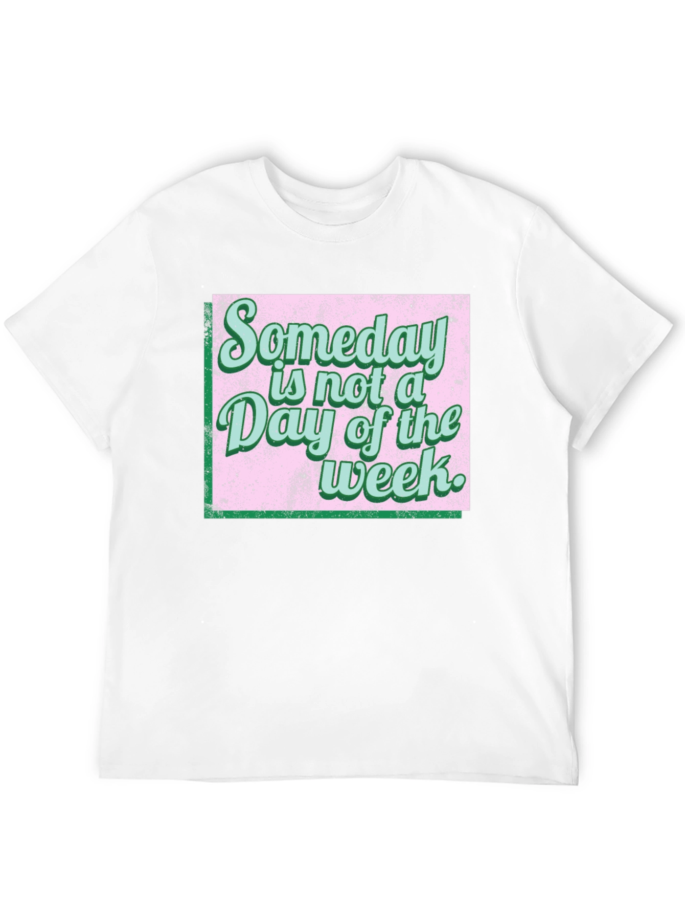 Black Someday Motivational T-Shirt view 12