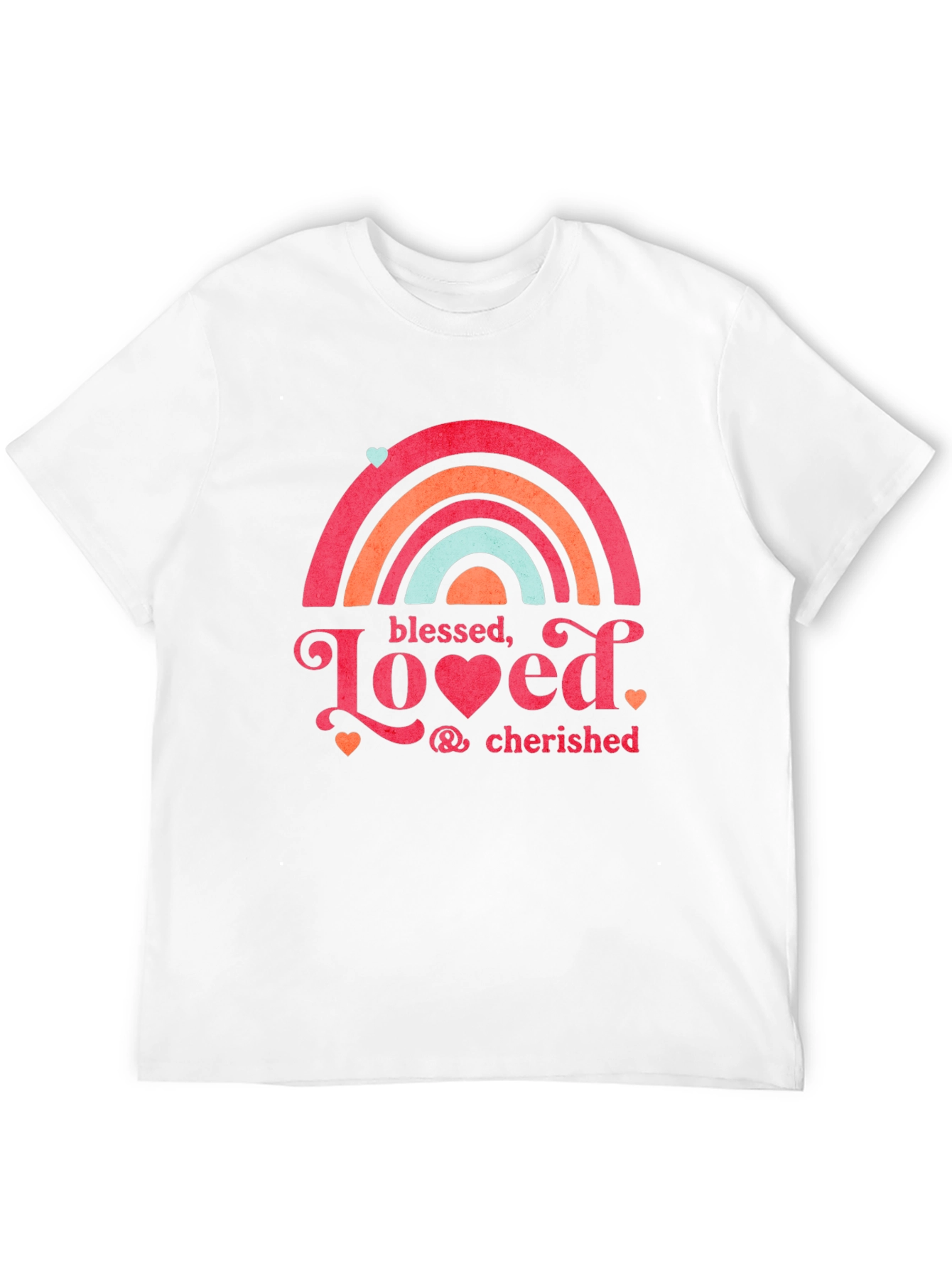 Black Blessed Loved Cherished T-Shirt, Black Tee view 12