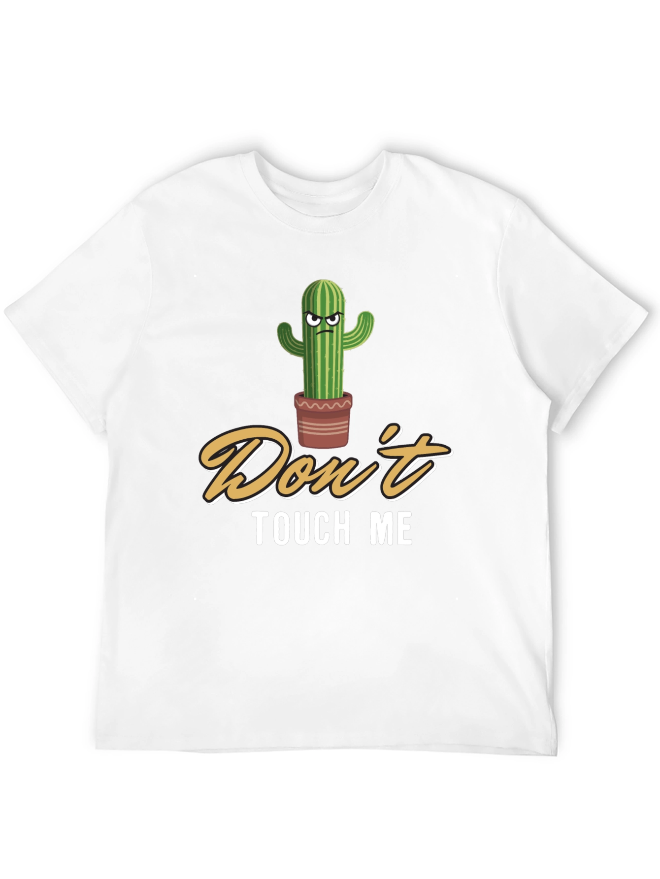 Black Don't Touch Me Cactus Graphic T-Shirt view 12