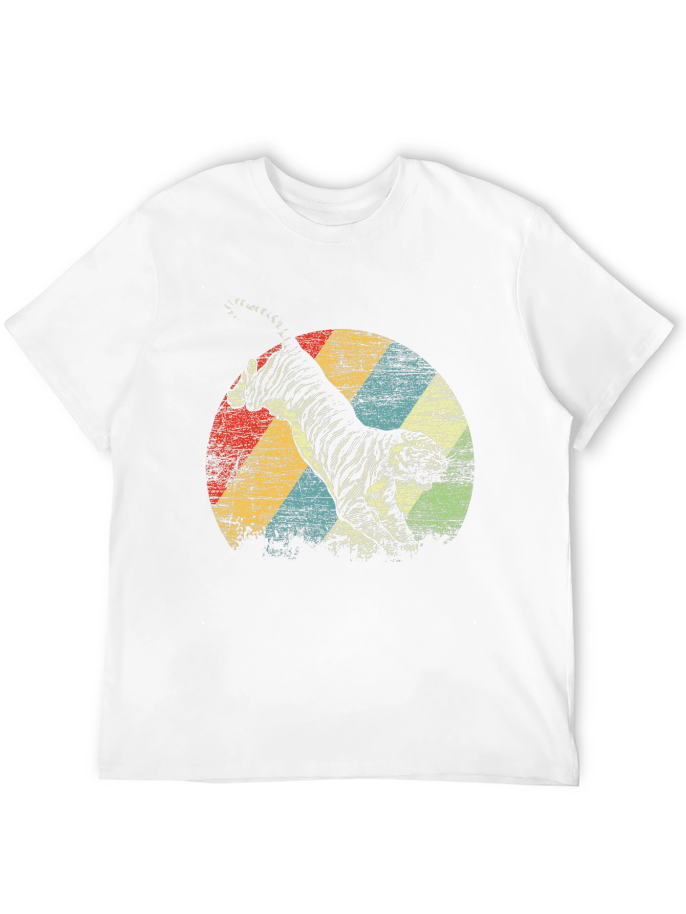 Black Vintage Tiger Graphic Tee - Black view 12