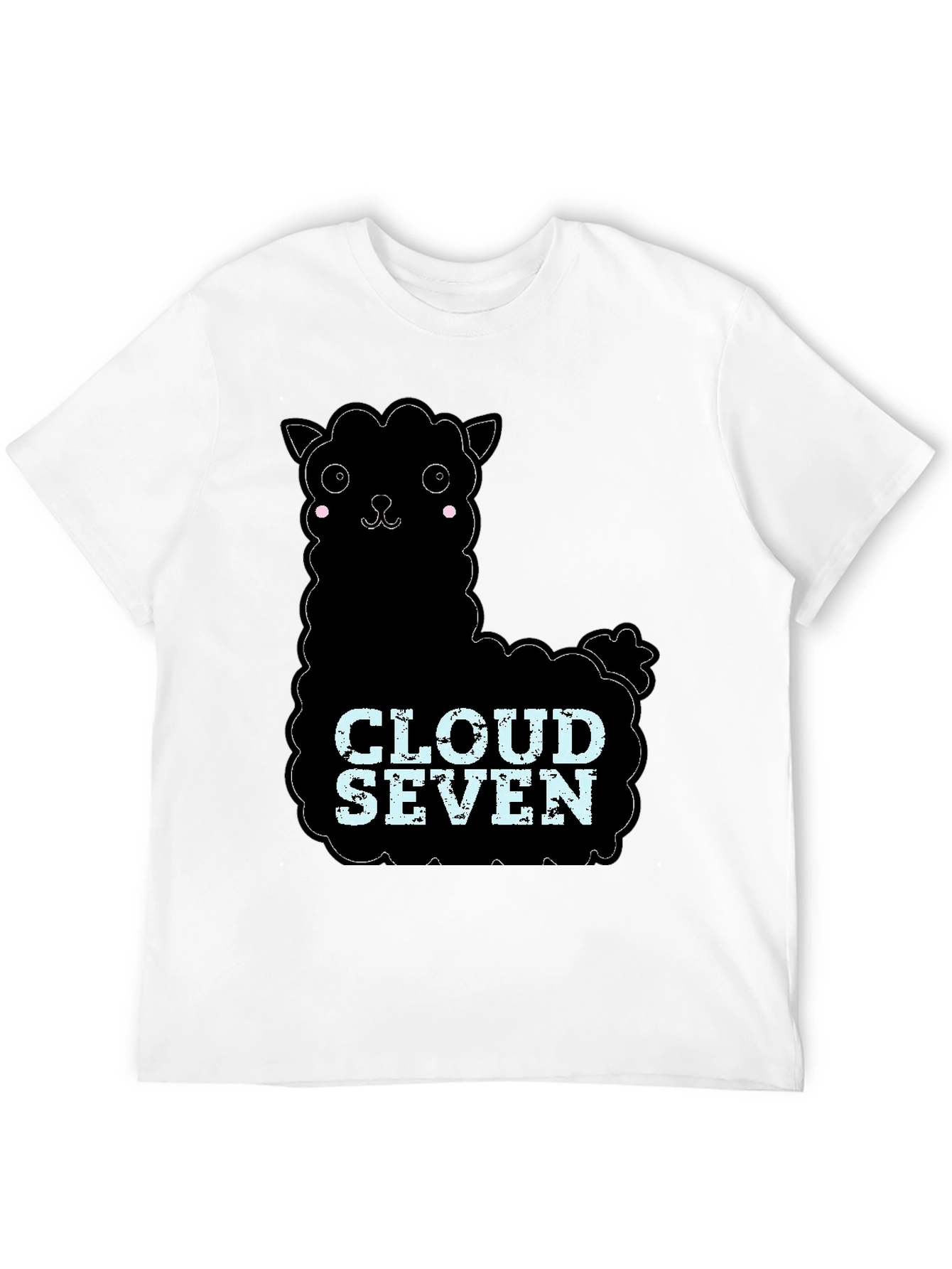 Black Cloud Seven Llama Graphic Tee view 12