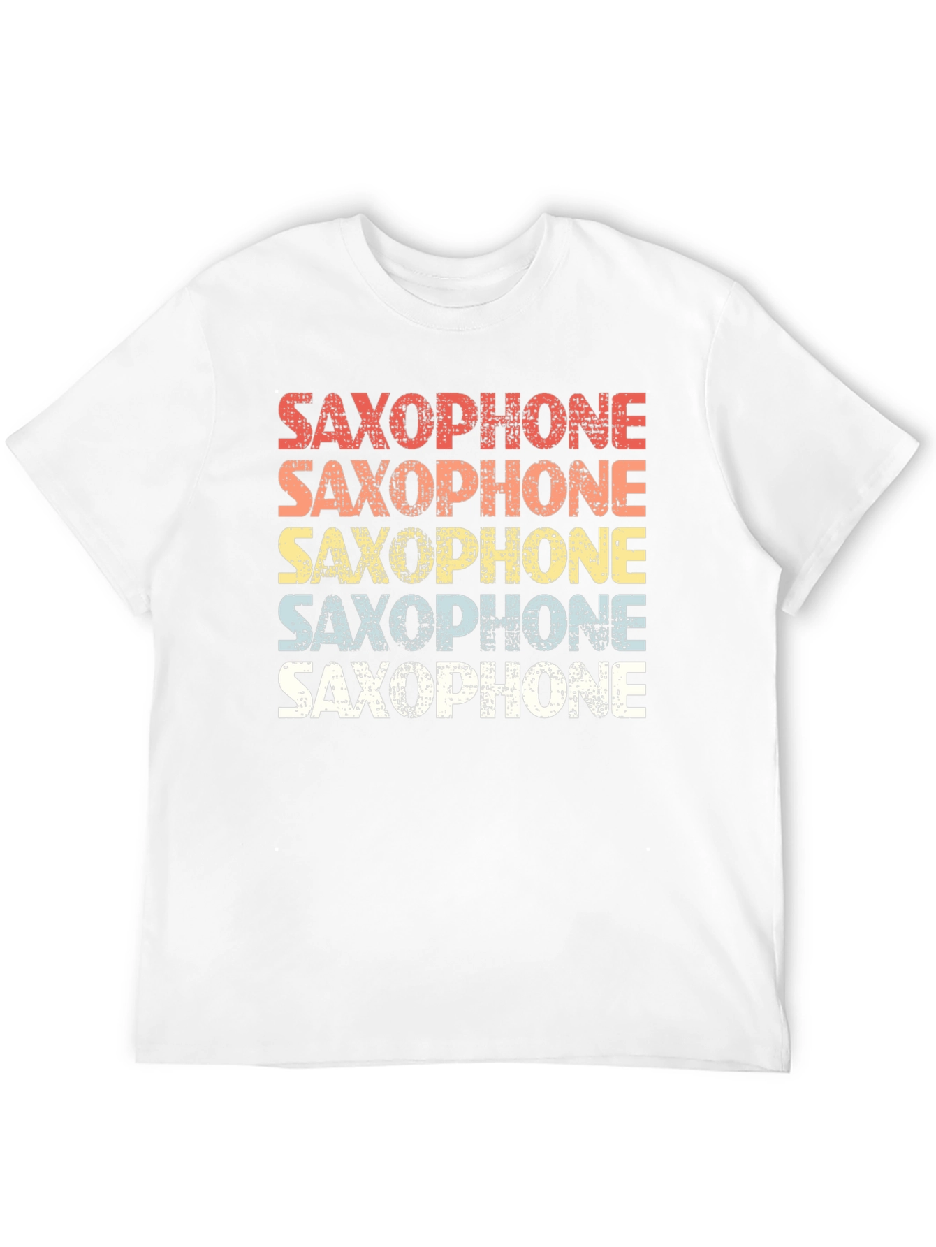 Black Retro Saxophone T-Shirt for Music Lovers view 12