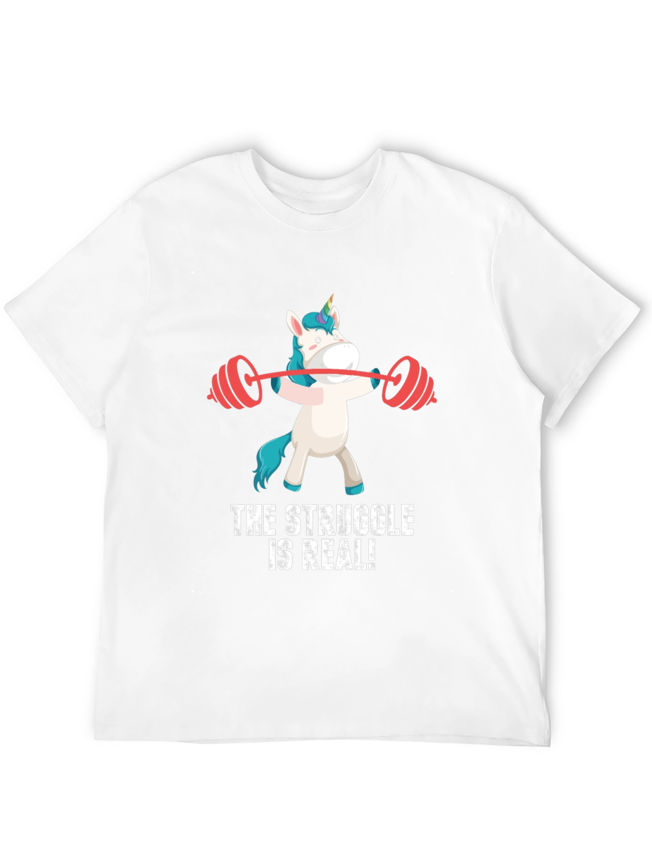 Unicorn Gym T-Shirt - The Struggle is Real! - 12