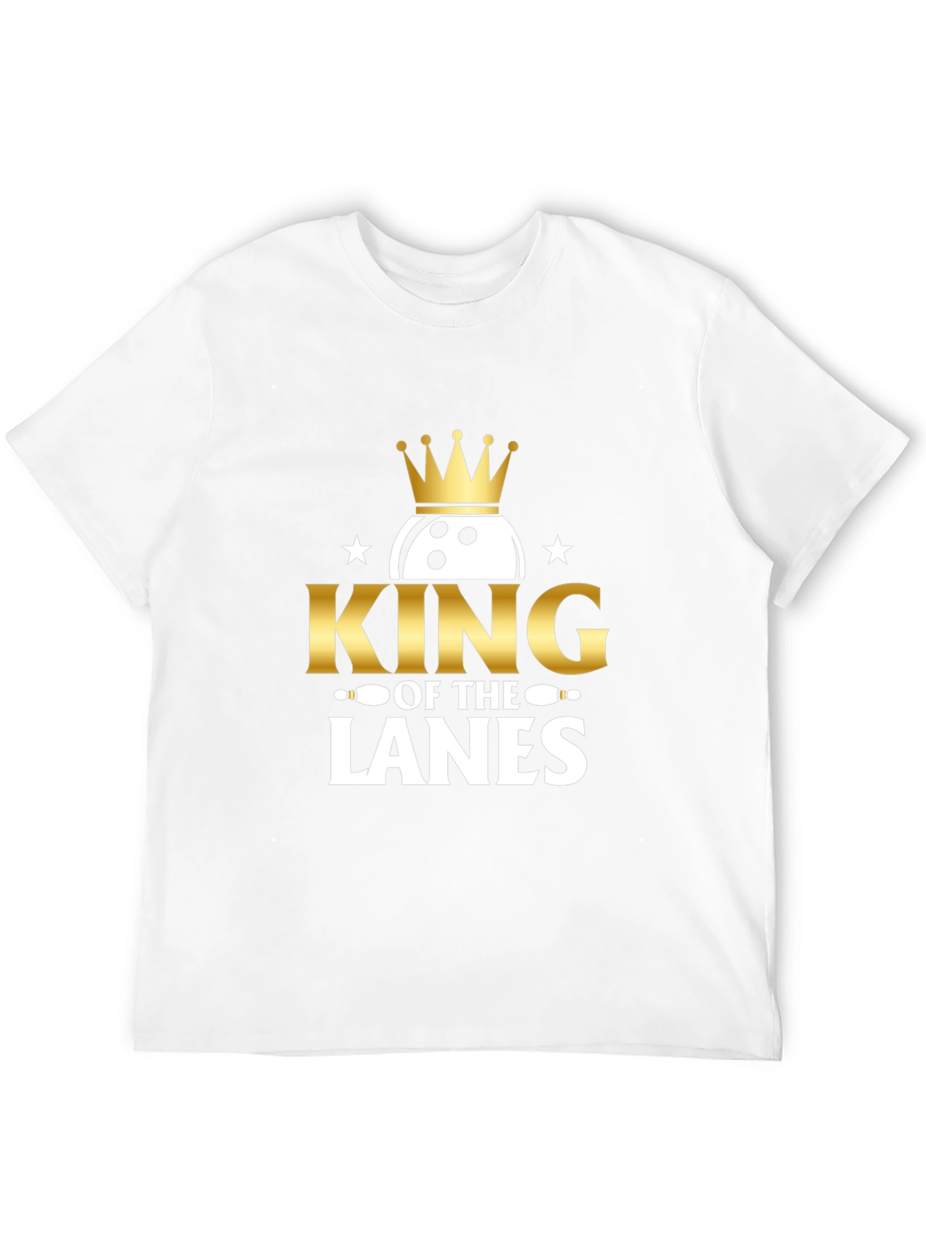 Black King of the Lanes Bowling T-Shirt view 12