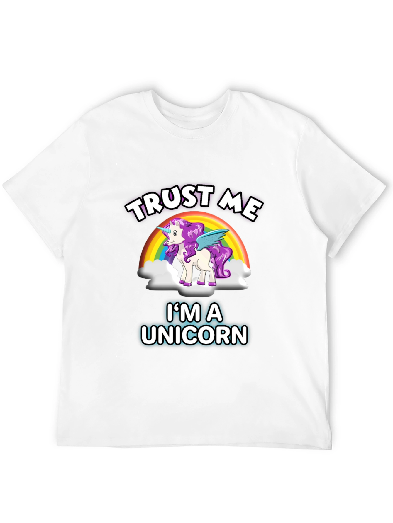 Black Trust Me I'm A Unicorn T-Shirt view 12