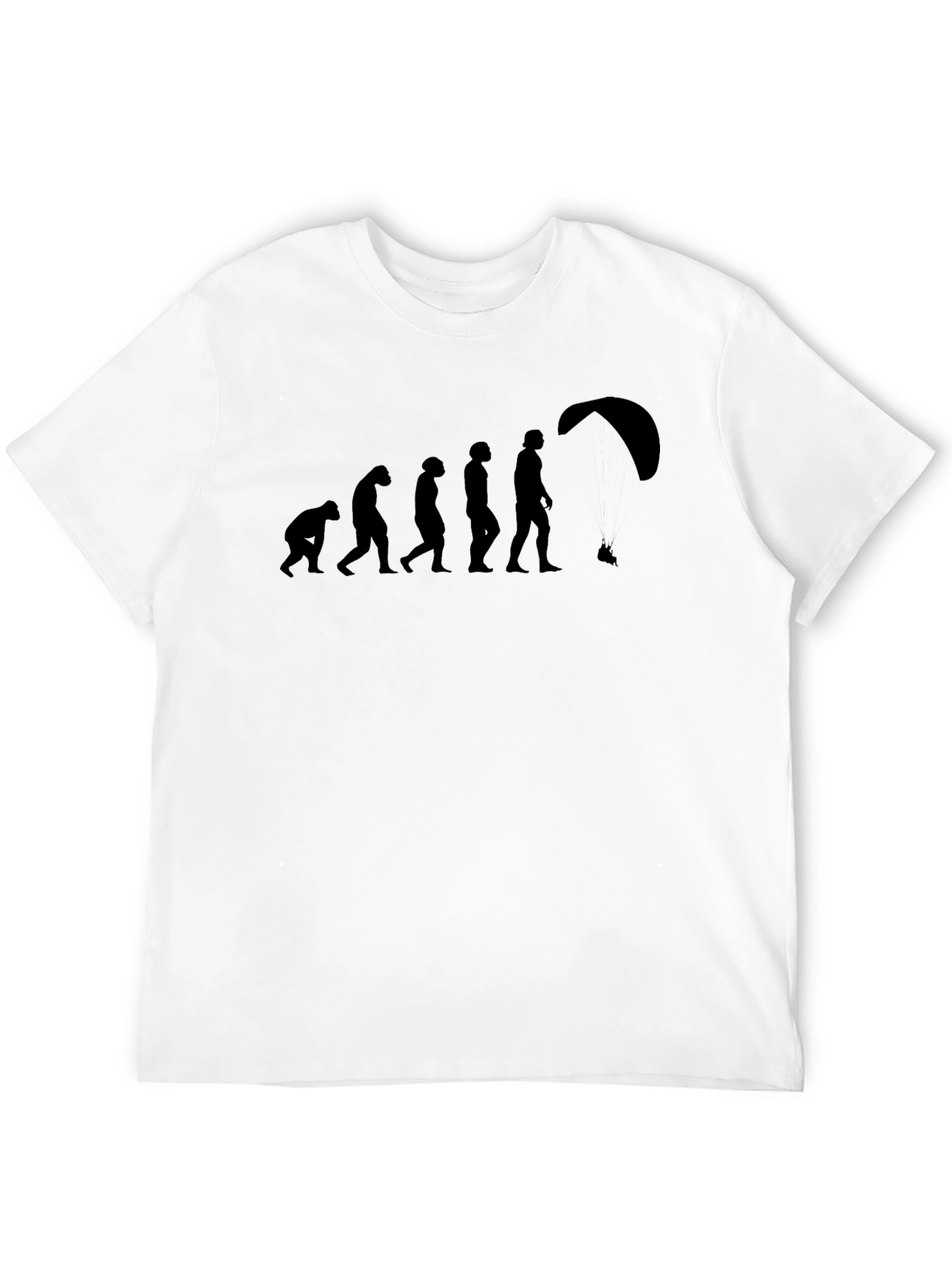 Black Evolution of Flight T-Shirt - Black, Fun Design view 12