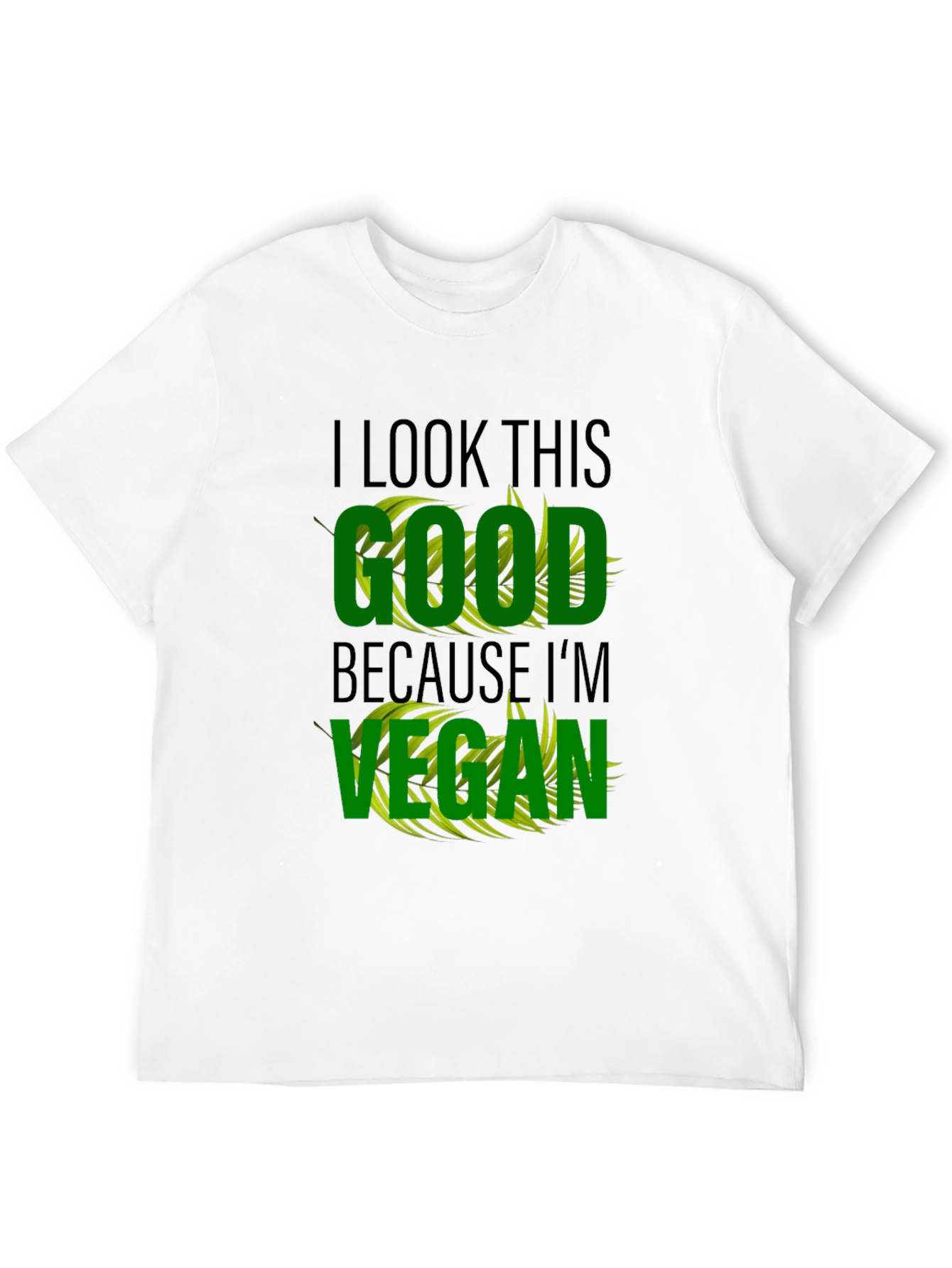 Black Vegan Lifestyle T-Shirt - I Look This Good view 12