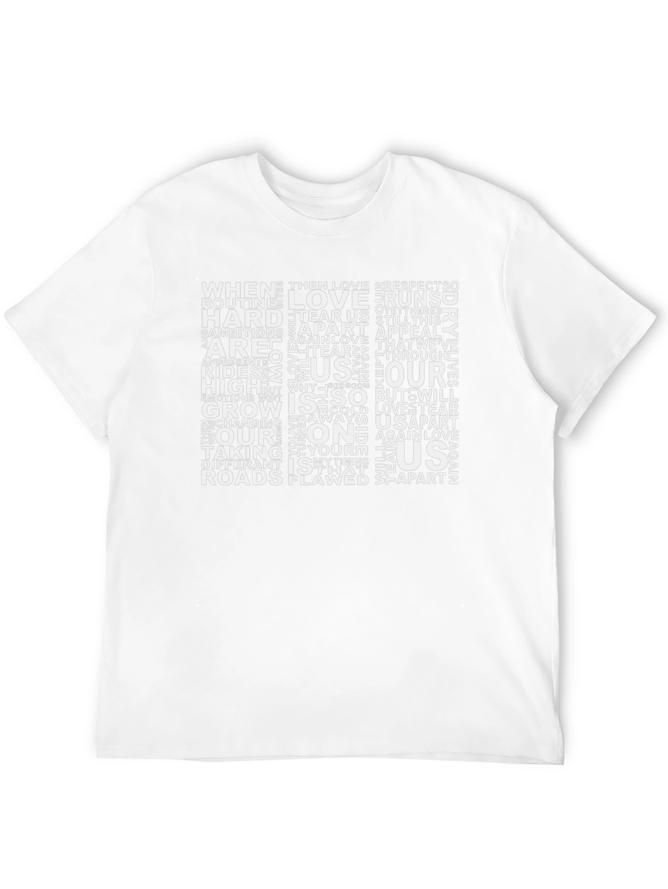 Black Word Art Graphic Tee - Black view 12