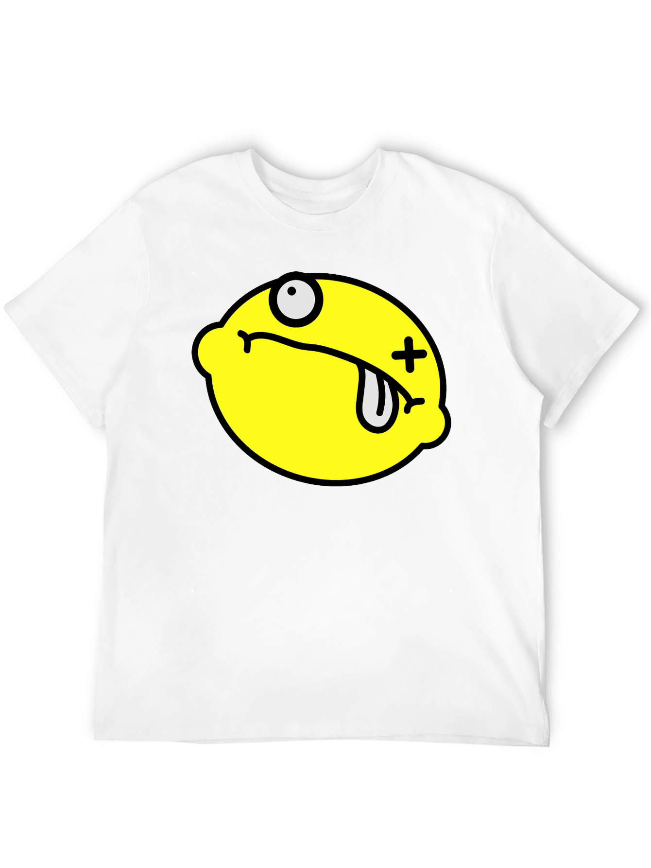 Black Funny Dead Lemon Graphic T-Shirt - Black view 12