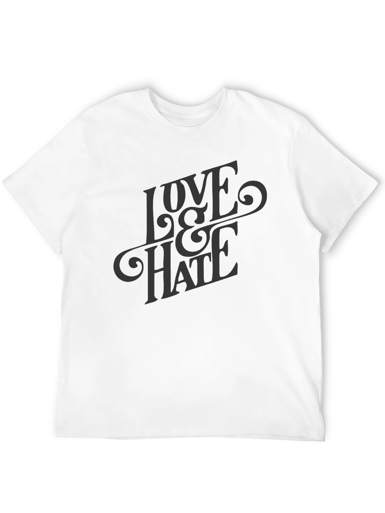 Black Love & Hate Graphic Tee - Dark Apparel view 12