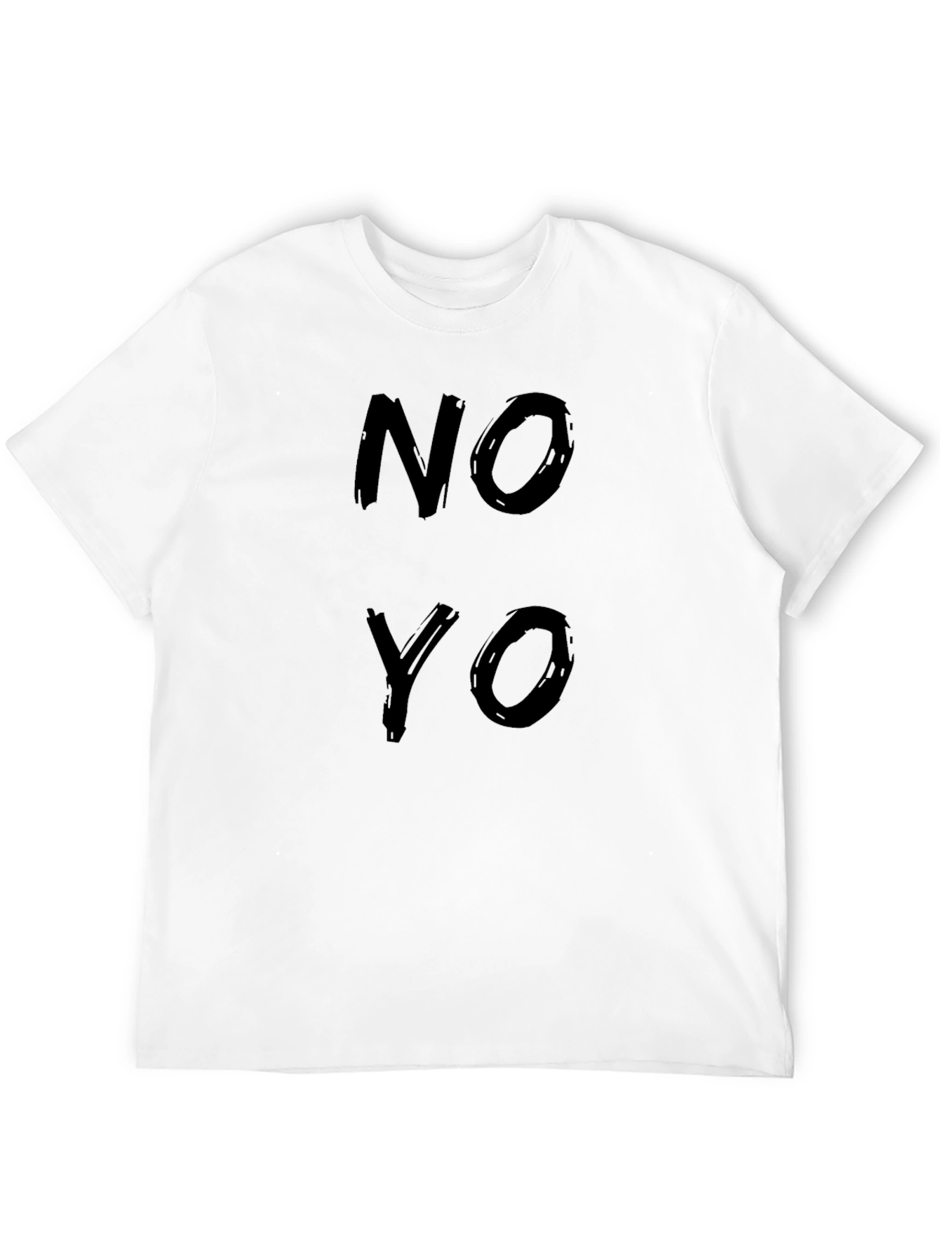 Black NO YO Graphic Tee - Black Cotton Casual Shirt view 12