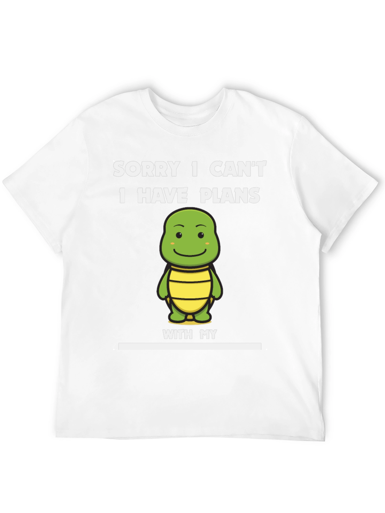 Black Funny Turtle Plans T-Shirt view 12
