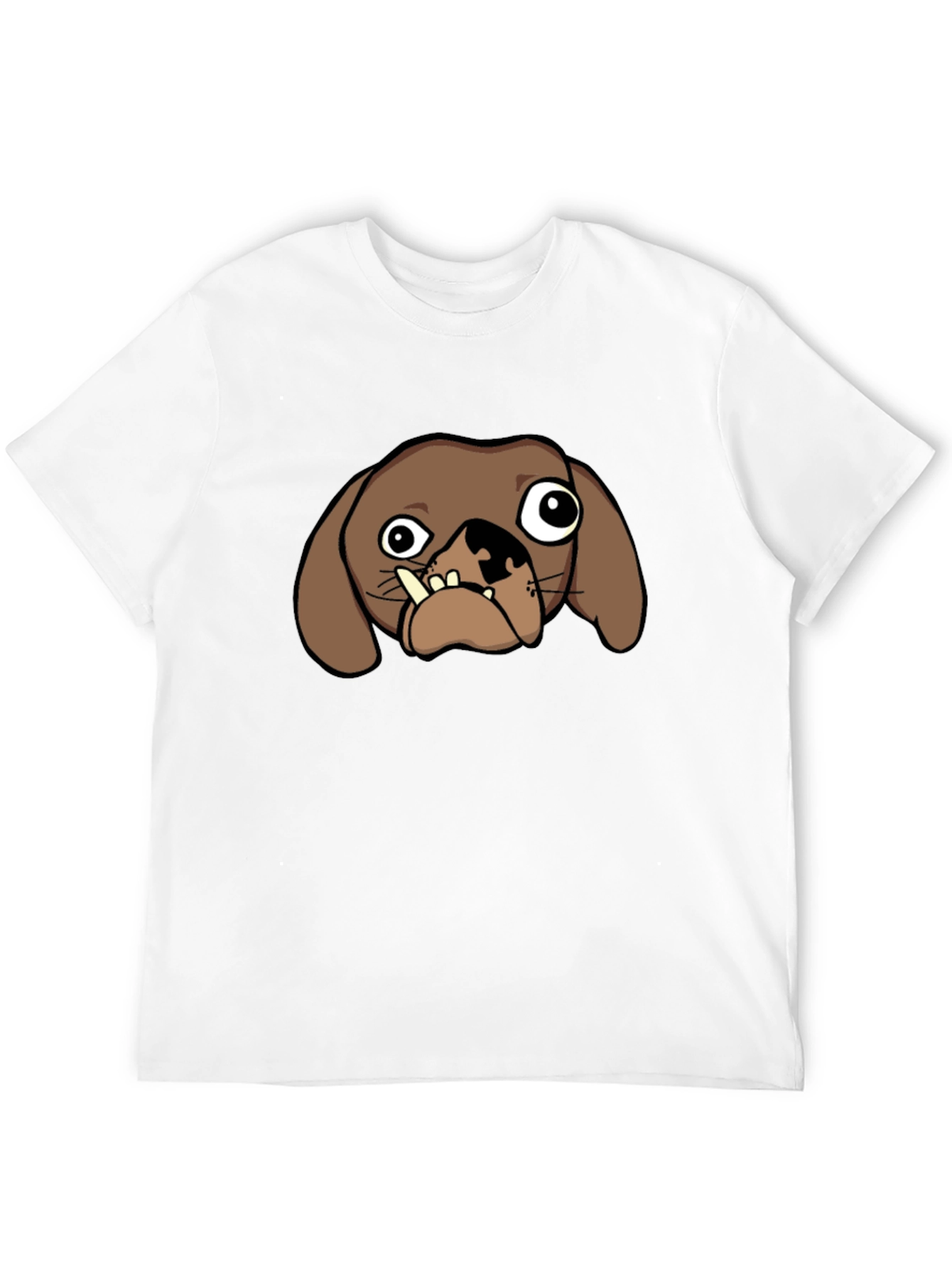 Black Funny Dog Graphic Tee - Black view 12