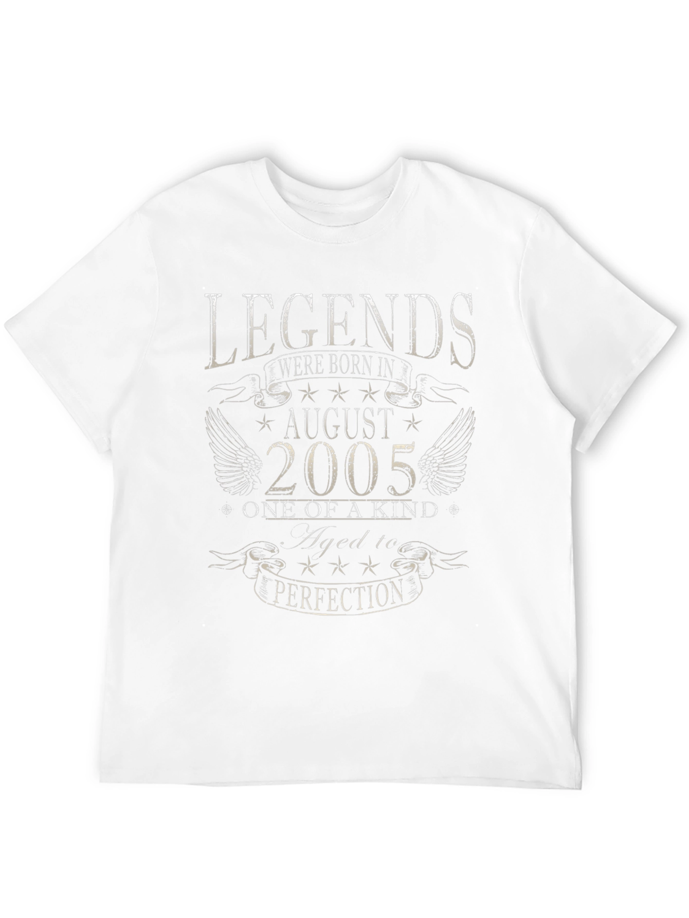 Black Legends Born in August 2005 Black T-Shirt view 12