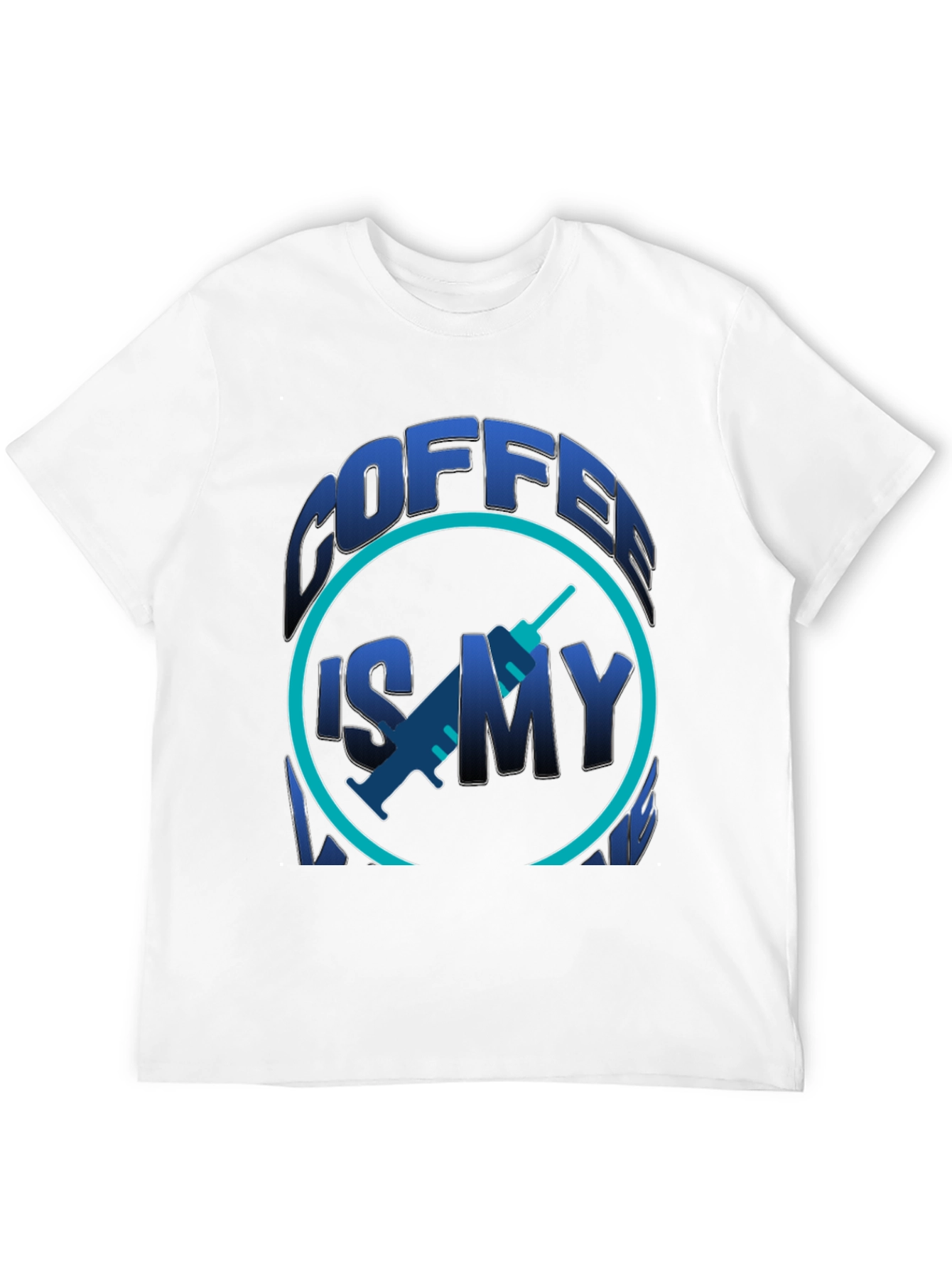 Black Coffee is My Vaccine Black Graphic Tee view 12