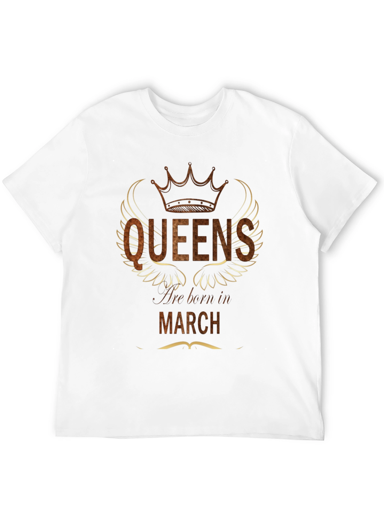 Black Queens Born in March Black Graphic Tee view 12