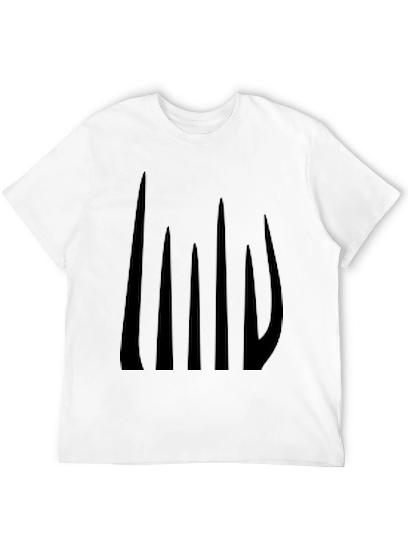 Black Abstract Black Graphic Tee - Men's Casual Style view 12