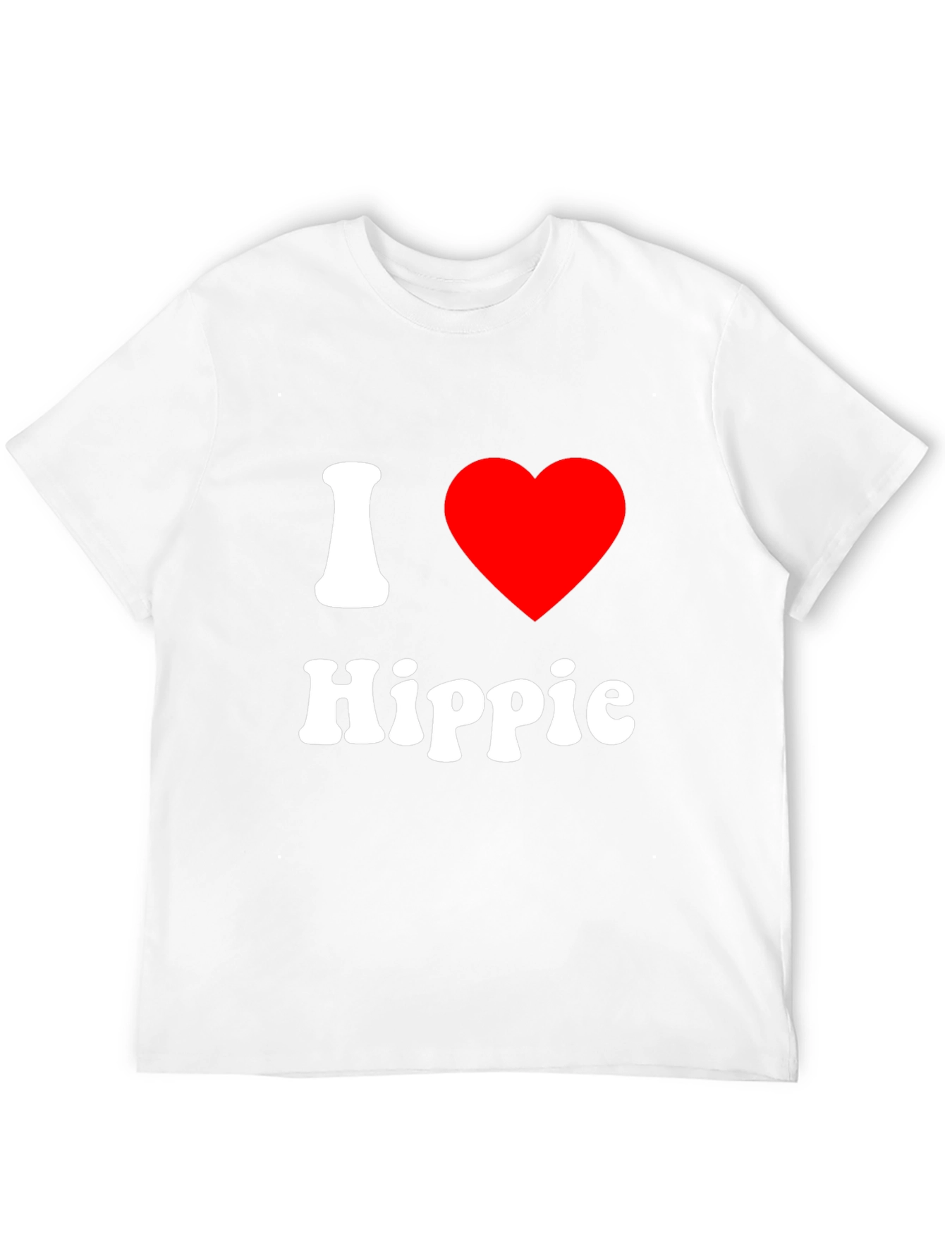 Black I Love Hippie Graphic T-Shirt view 12