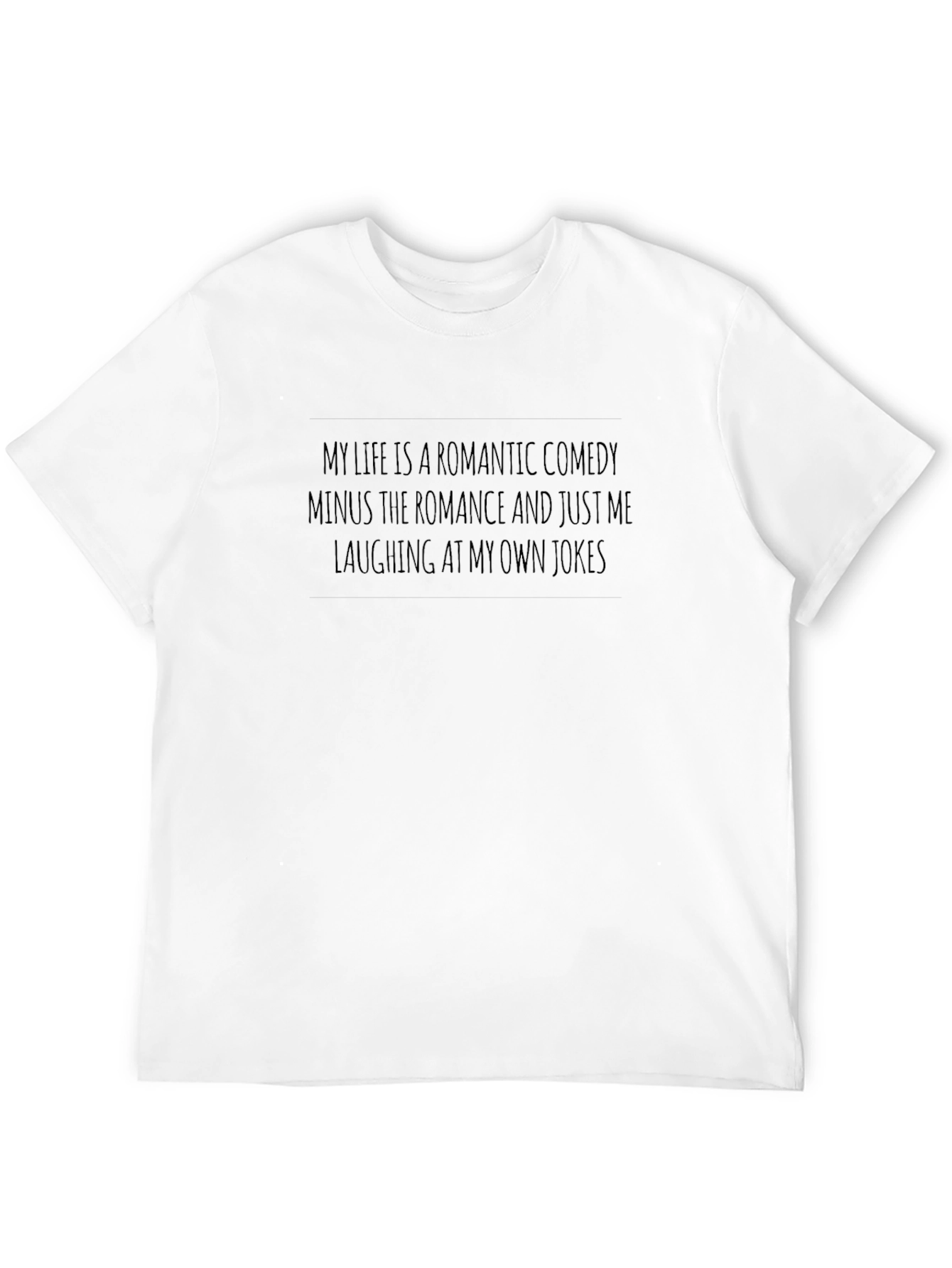 Black Romantic Comedy Minus Romance T-Shirt view 12
