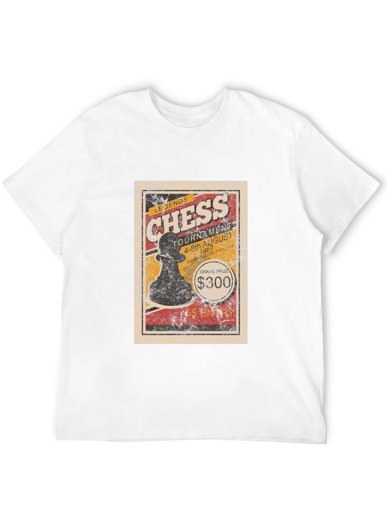 Black Chess Legends Tournament T-Shirt - Vintage Style view 12