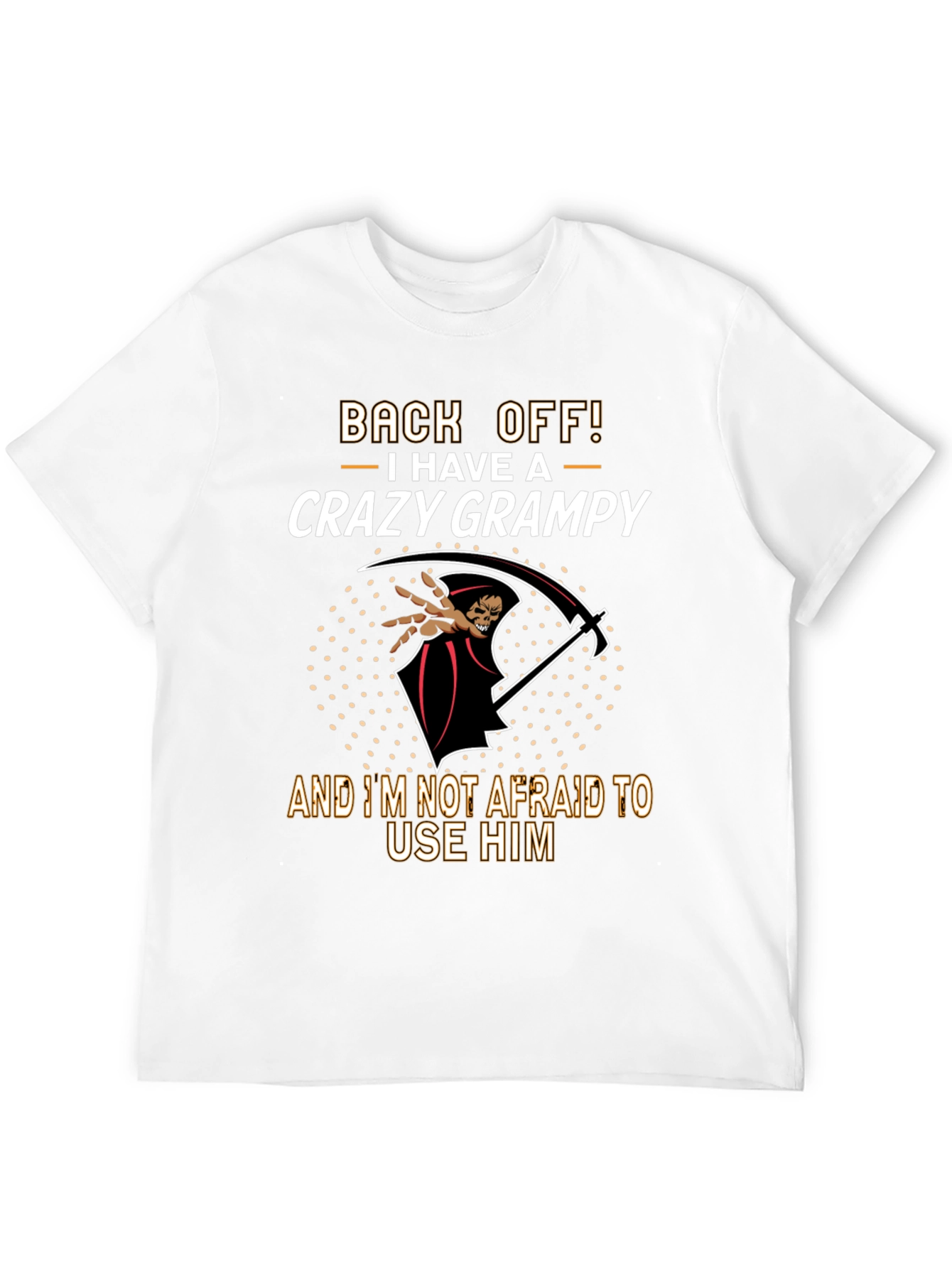 Black Back Off Crazy Grampy T-Shirt view 12