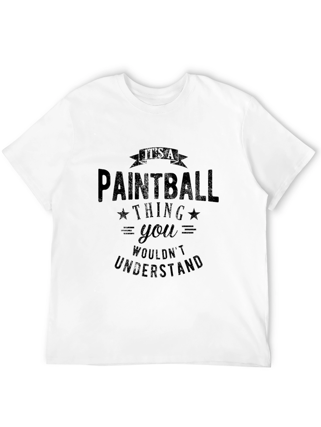 Black Paintball Thing T-Shirt - Funny Player Tee view 12