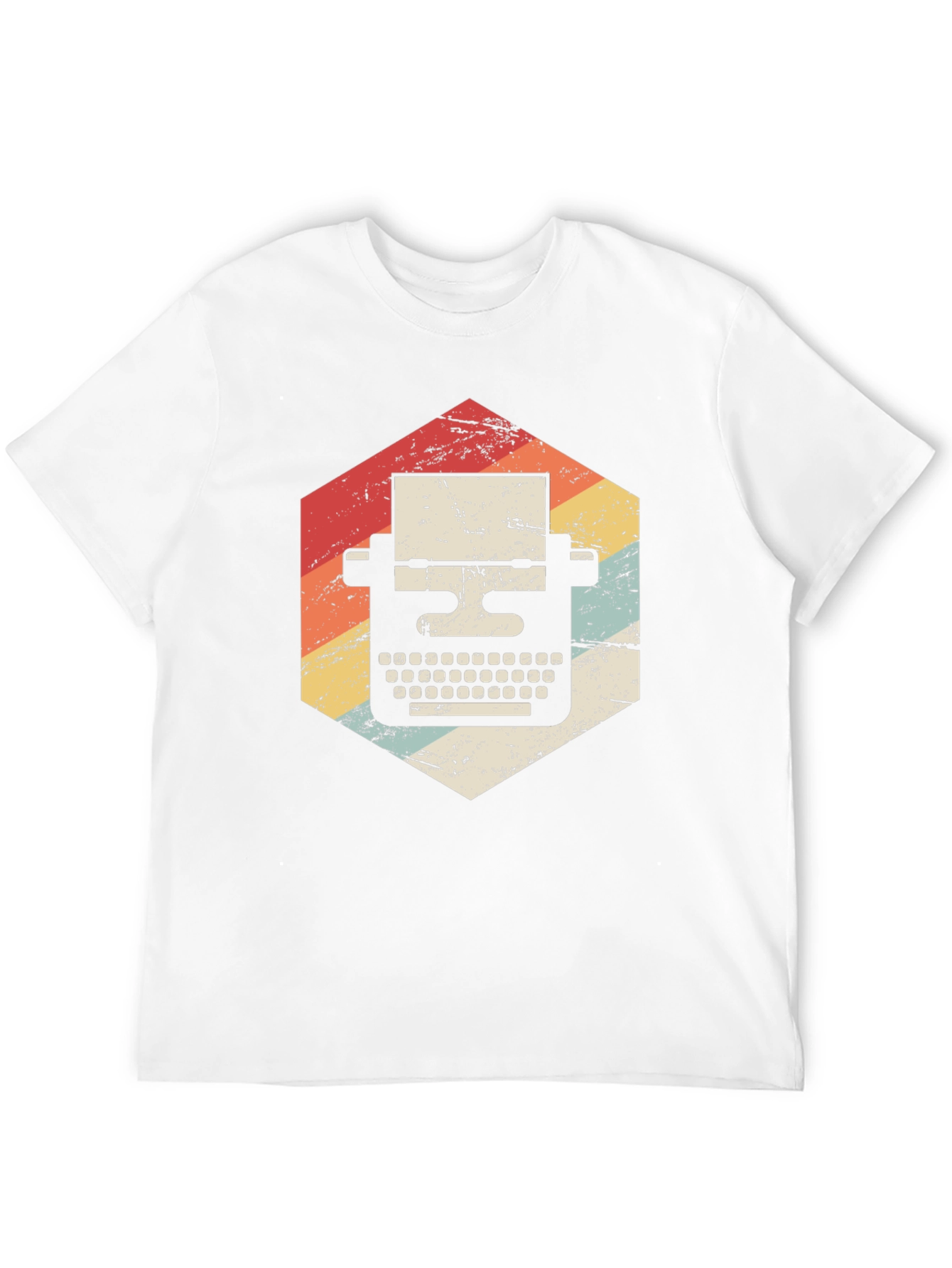 Black Vintage Typewriter Graphic T-Shirt view 12