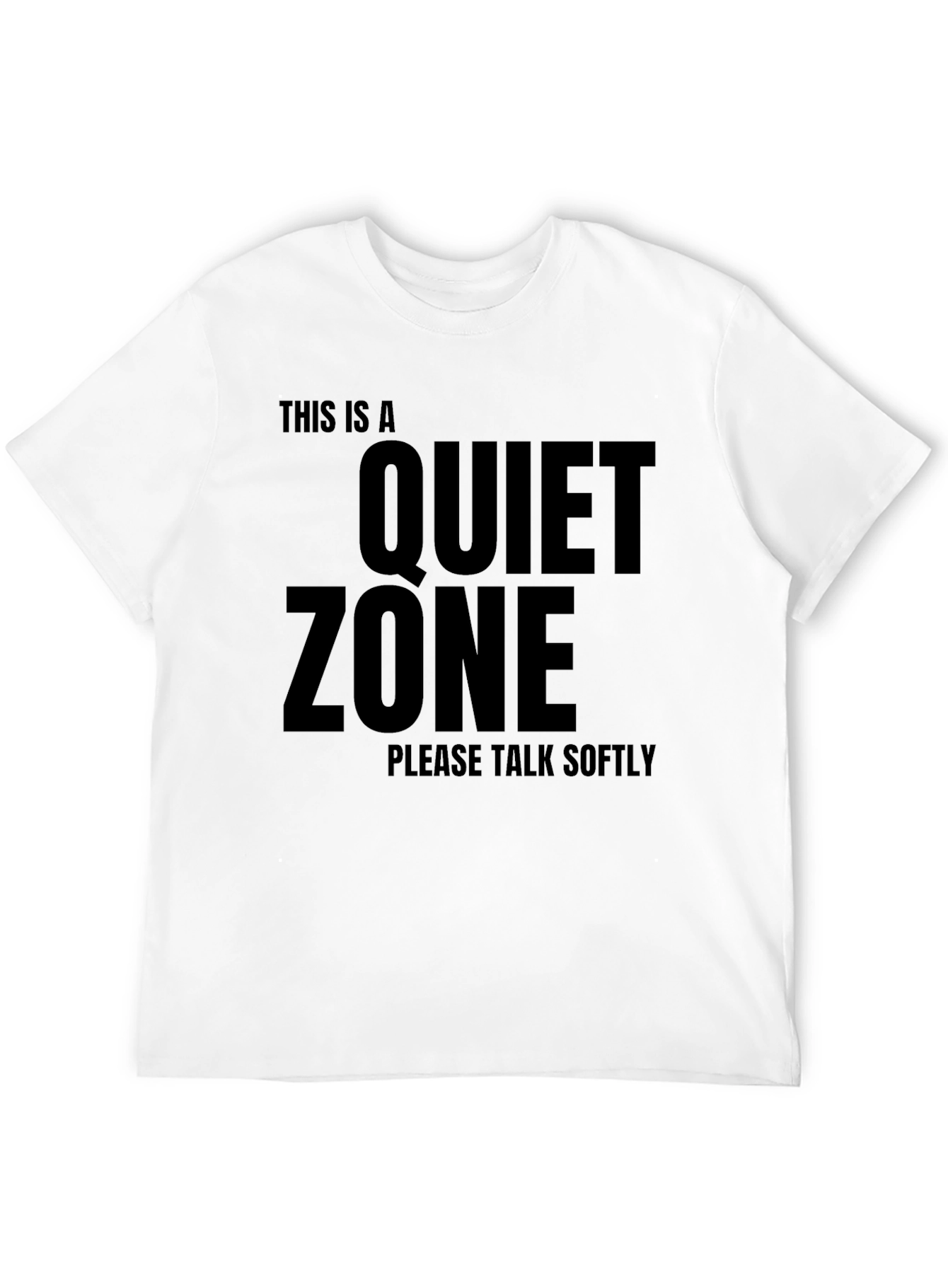 Black Quiet Zone T-Shirt - Speak Softly Tee view 12