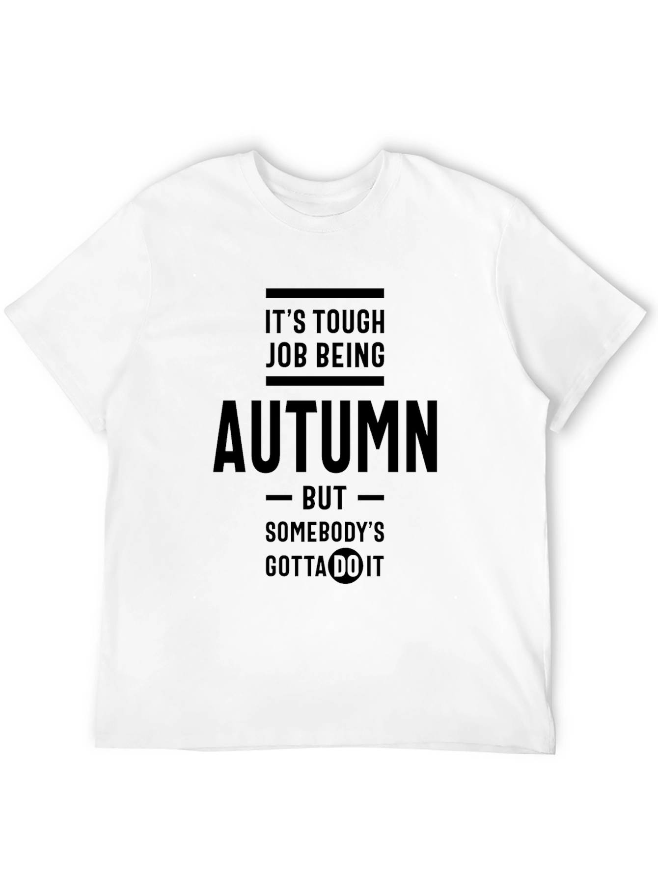 Black Funny Autumn Job T-Shirt view 12