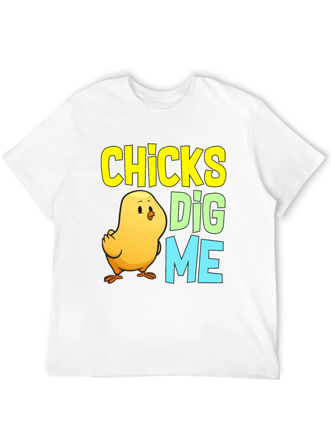 Black Chicks Dig Me Easter Chick T-Shirt view 12