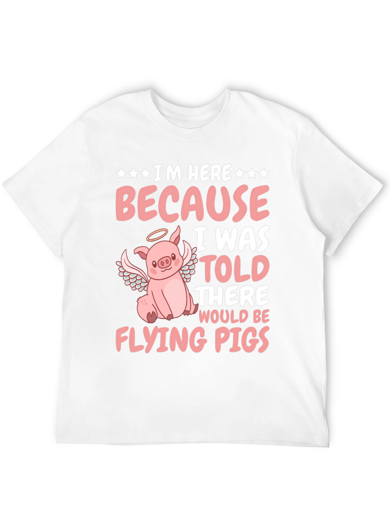 Black Flying Pig T-Shirt - Funny Animal Graphic Tee view 12