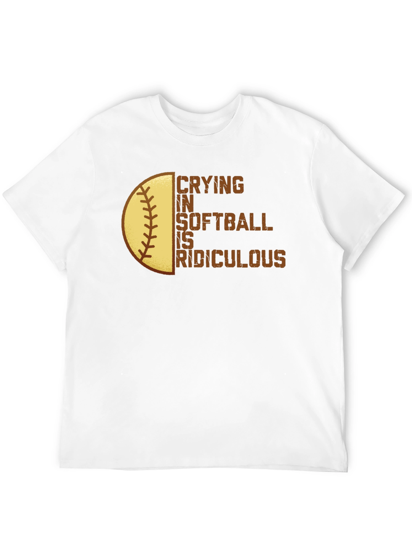 Black Crying in Softball is Ridiculous T-Shirt view 12