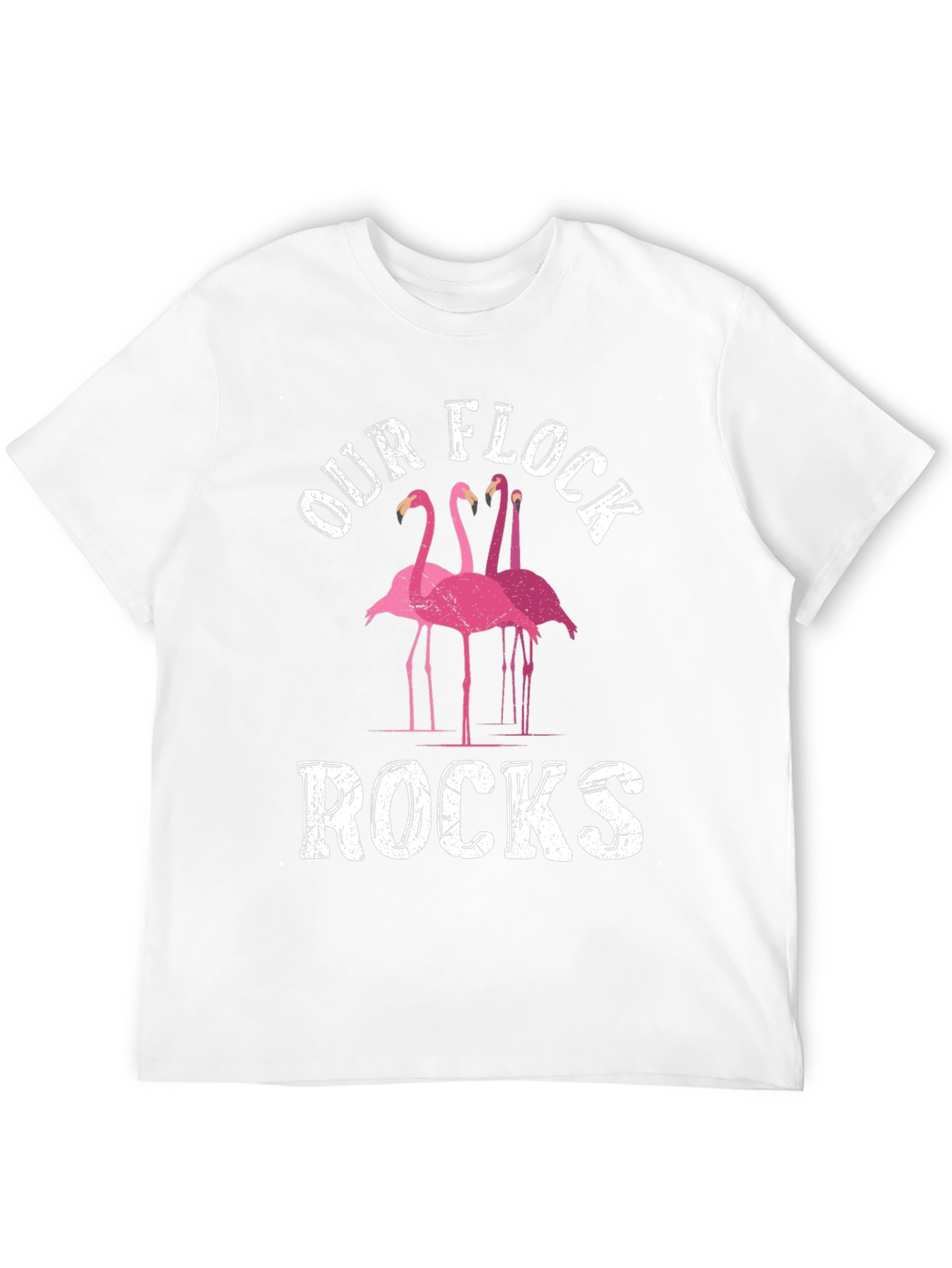 Black Our Flock Rocks Flamingo Graphic Tee view 12