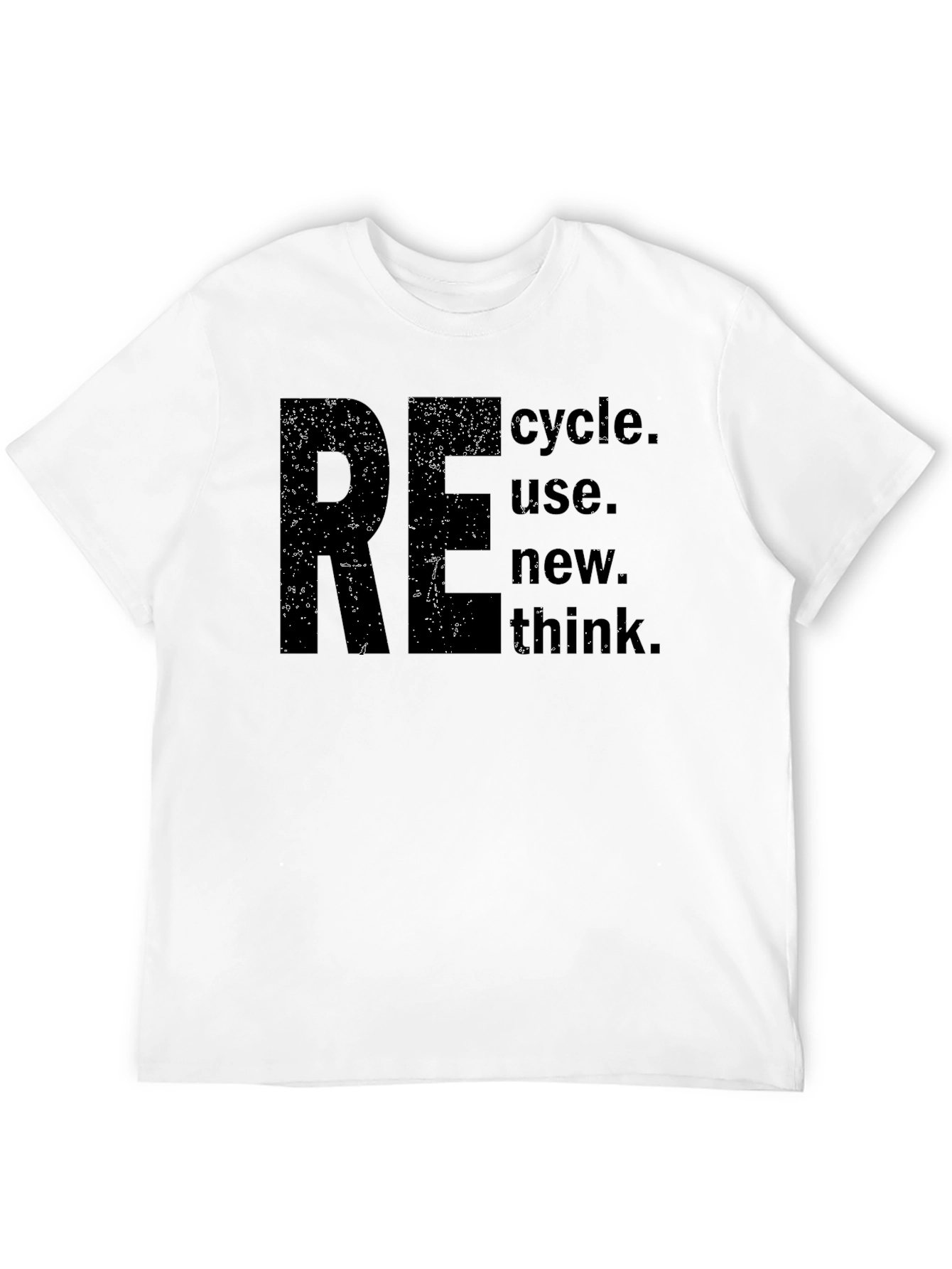 Black Eco-Friendly RE Think T-Shirt view 12