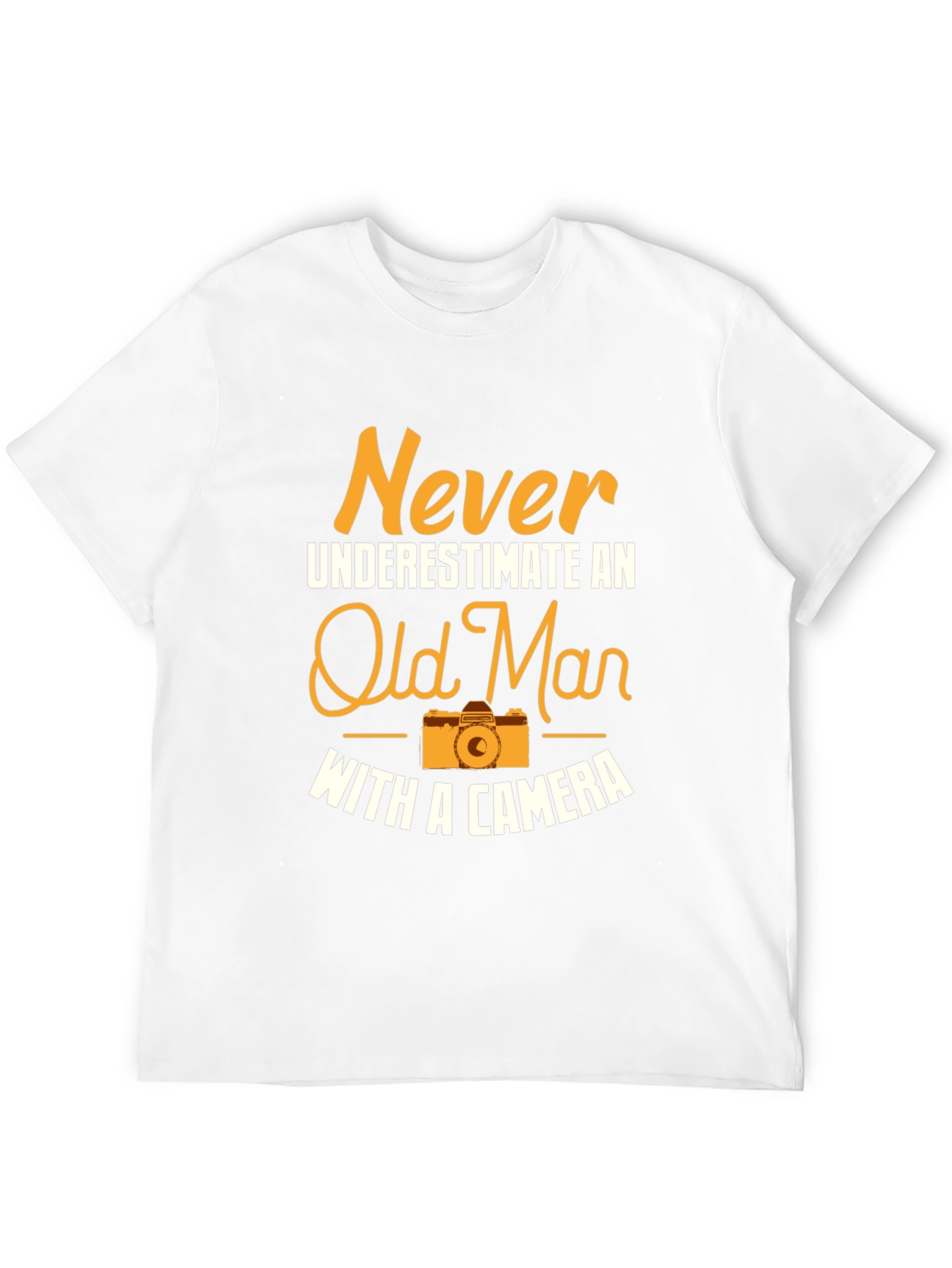 Black Never Underestimate Old Man T-Shirt view 12